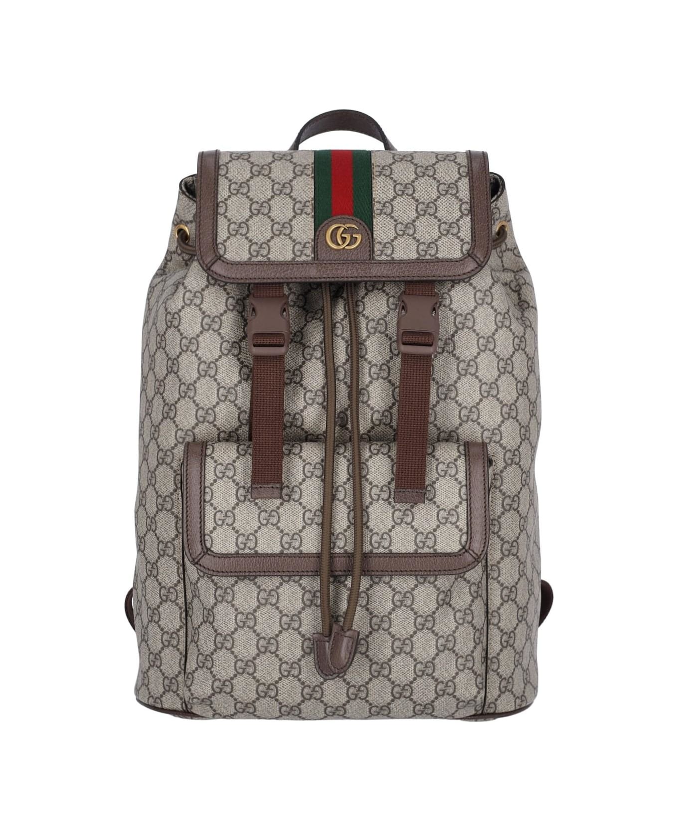 Gucci Small Backpack 'ophidia' - Beige