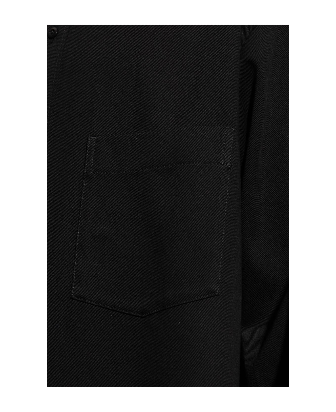 Lemaire Shirt With Pocket - BLACK