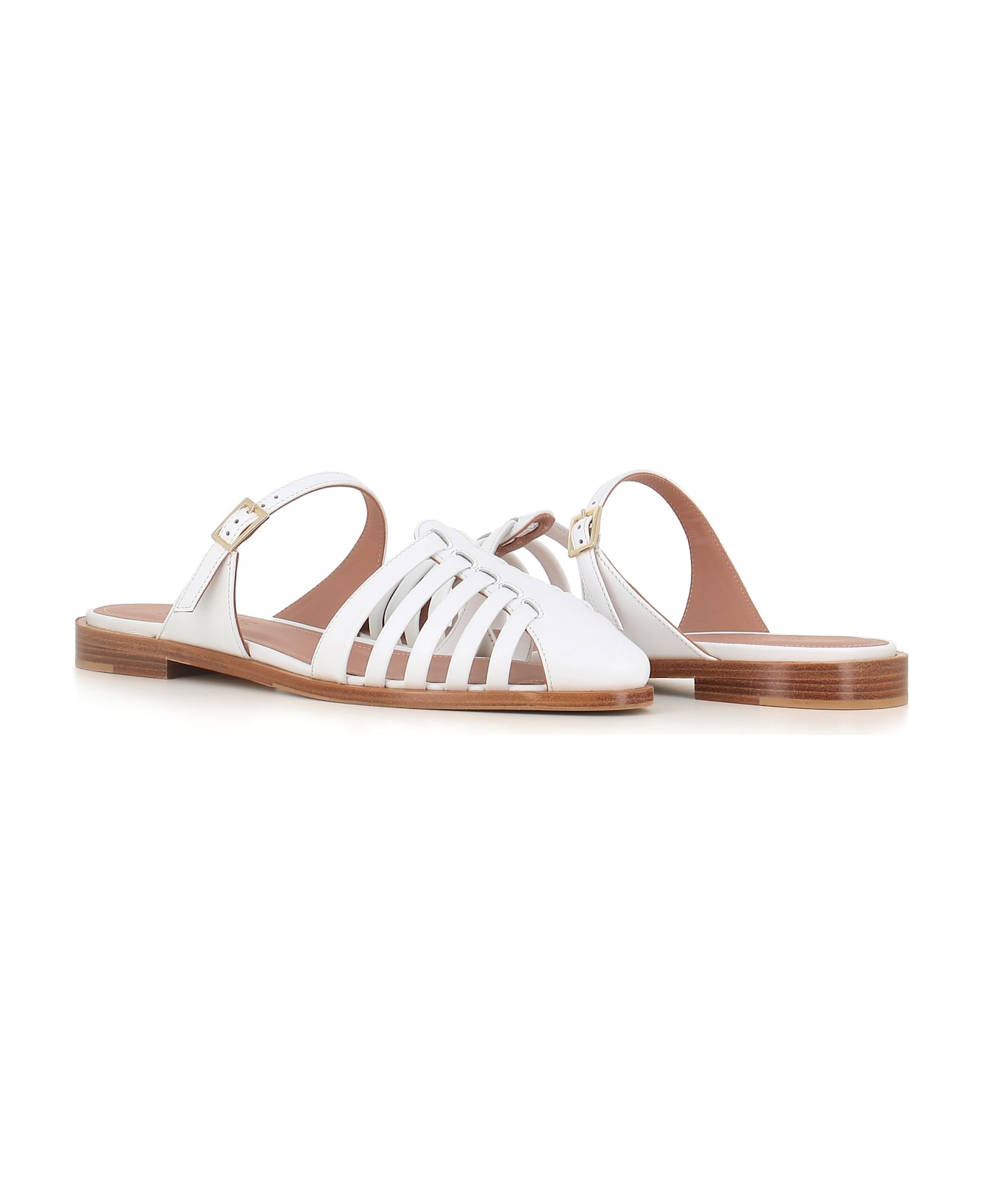 Malone Souliers Fisherman Sabot Eleonora 10-3 - White