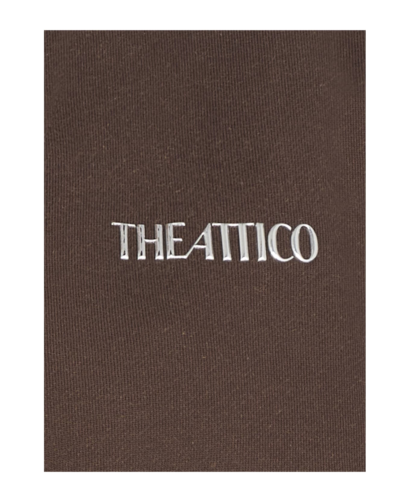 The Attico Sweatshirt With Logo - Brown