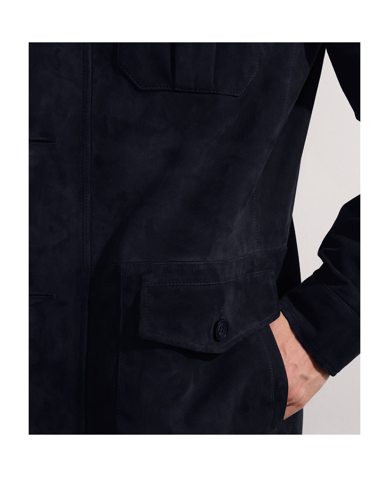 Larusmiani Devon Sahariana Jacket Leather Jacket - Brown
