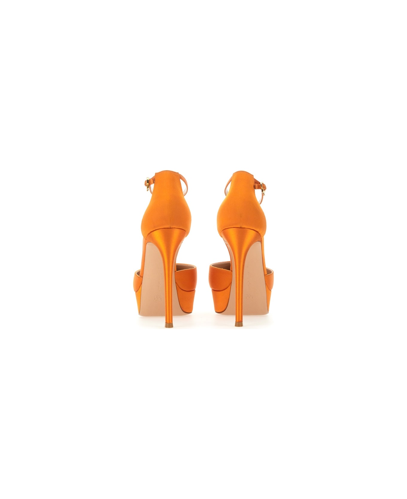 Gianvito Rossi Pump In Suede - ORANGE ハイヒール