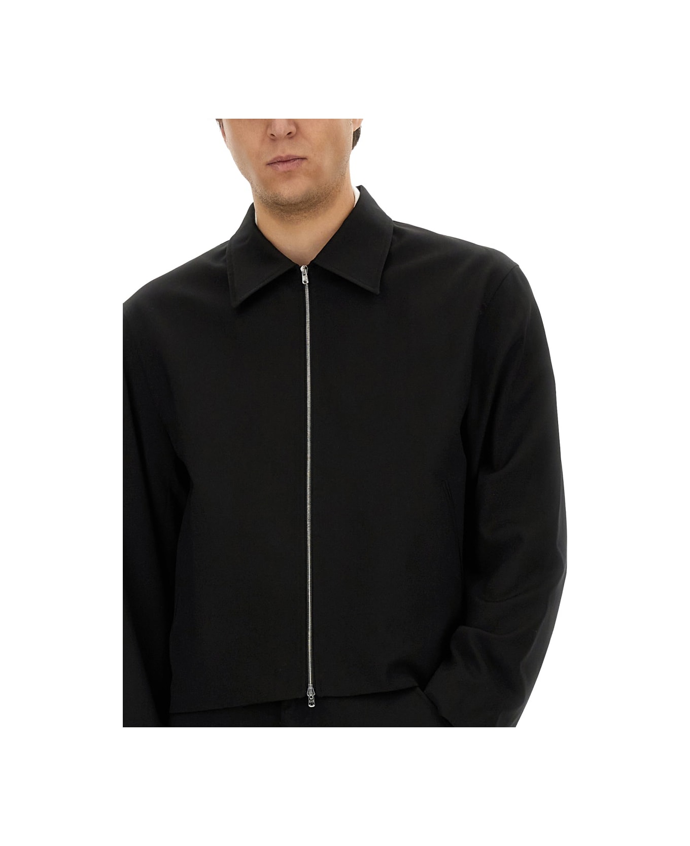 Our Legacy Jacket With Zip - BLACK