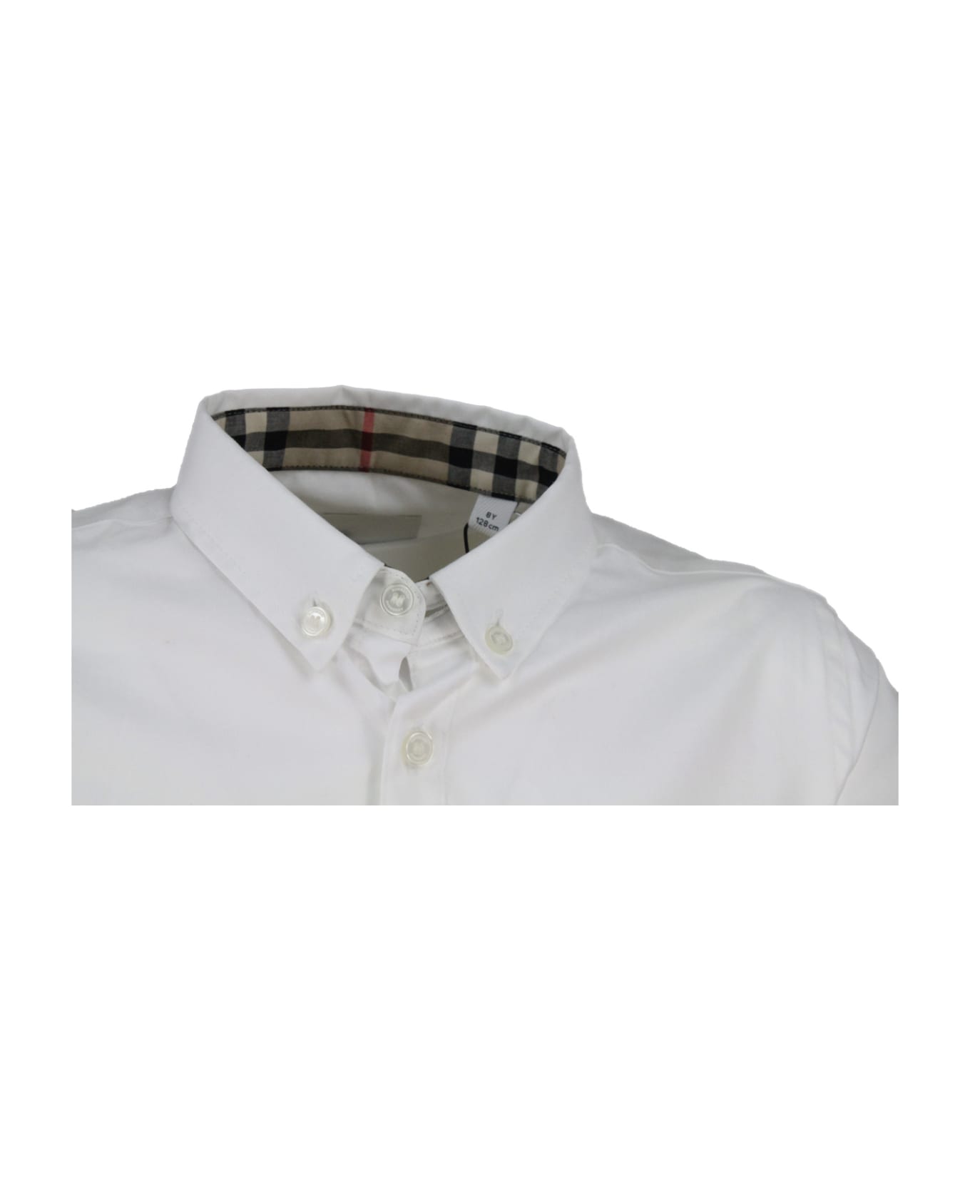 Burberry Shirt With Check Pocket - White シャツ