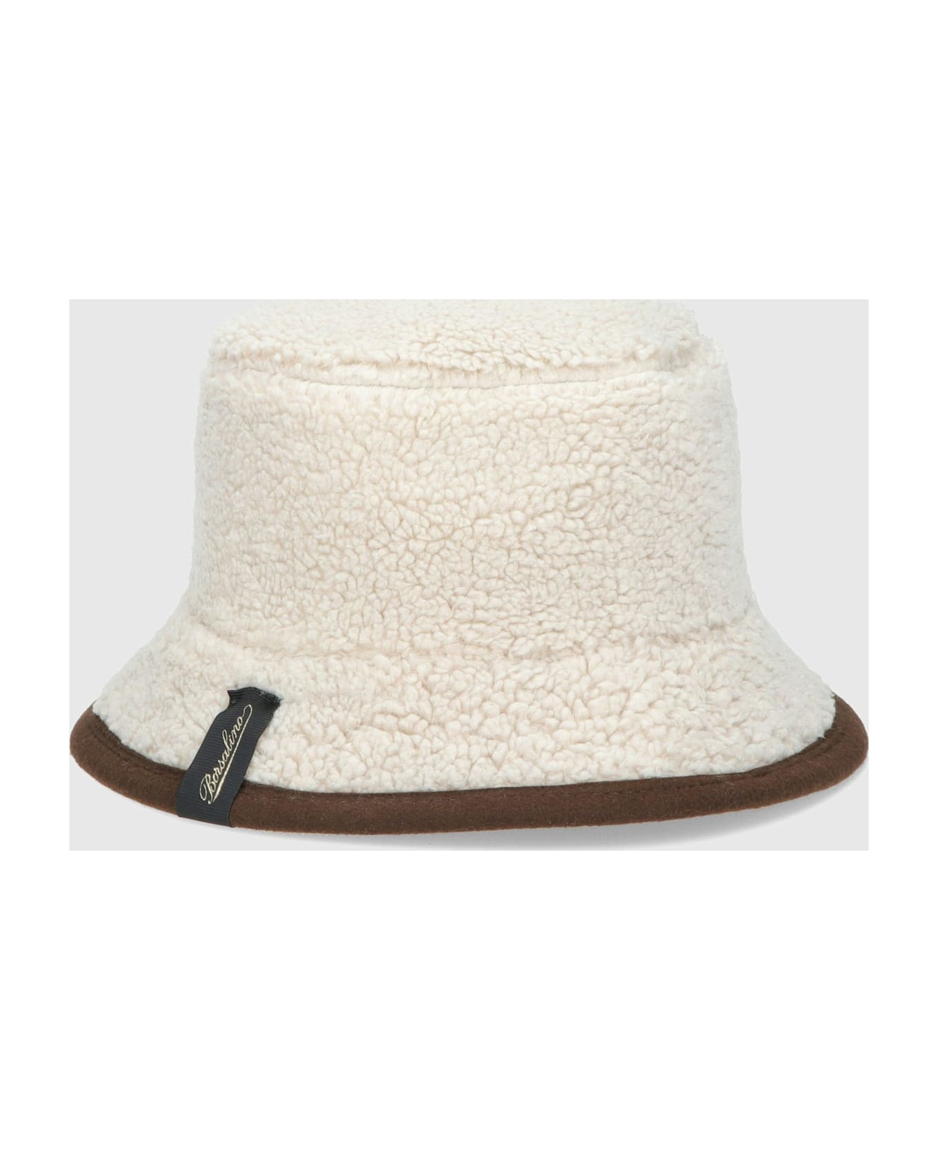 Borsalino Ken Bucket Reversible - BROWN/WHITE