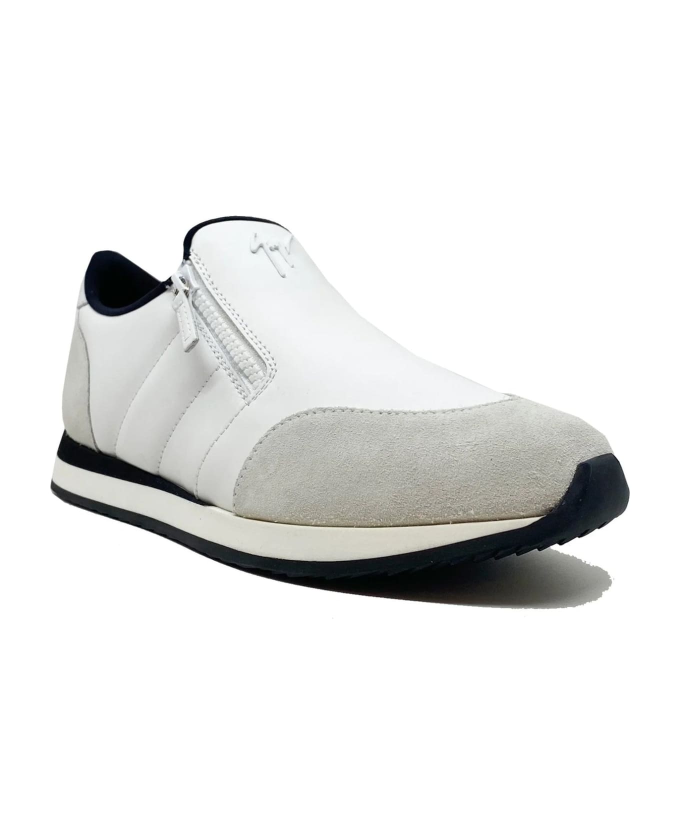 Giuseppe Zanotti Design Ulan Leather Sneakers - White