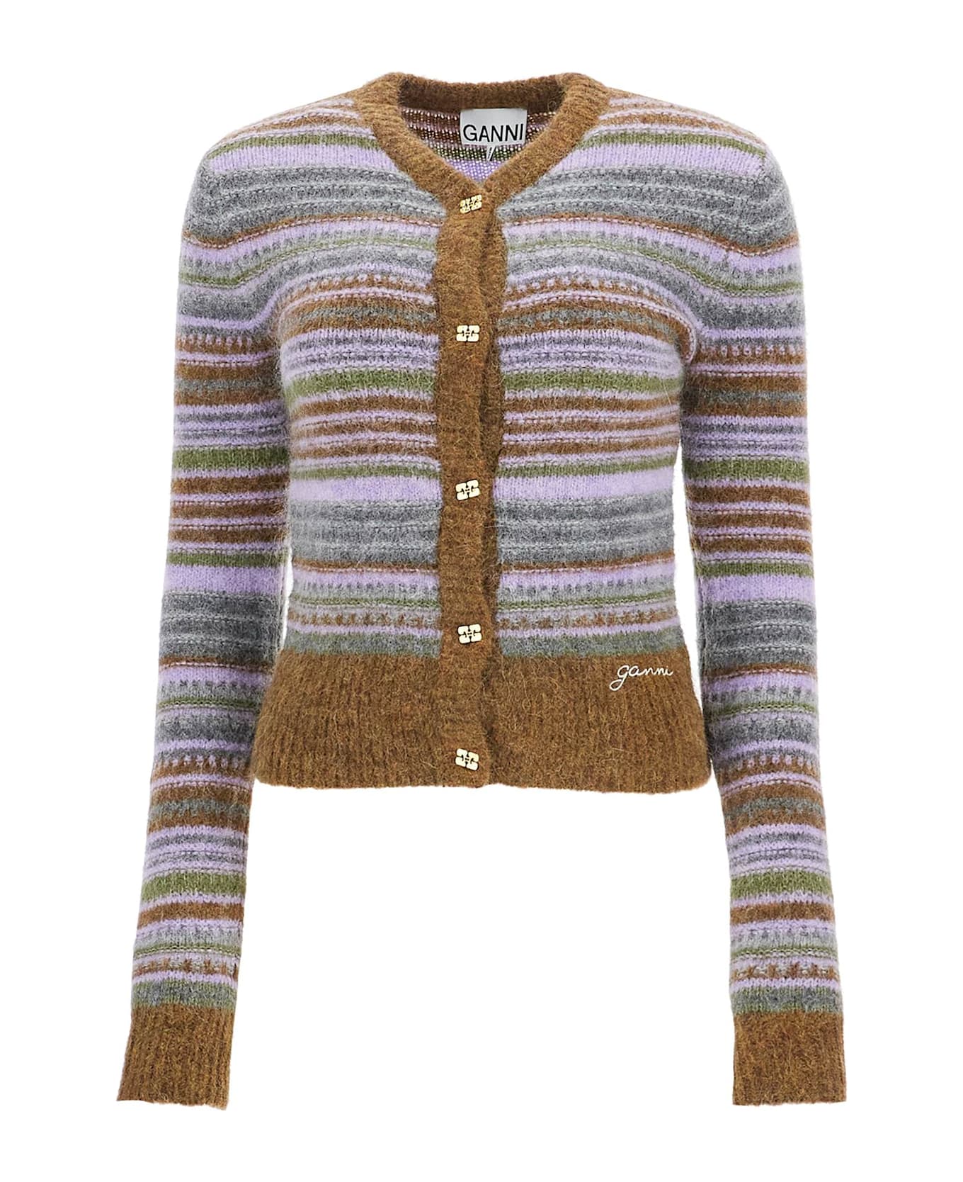 Ganni Cardigan - Military Olive