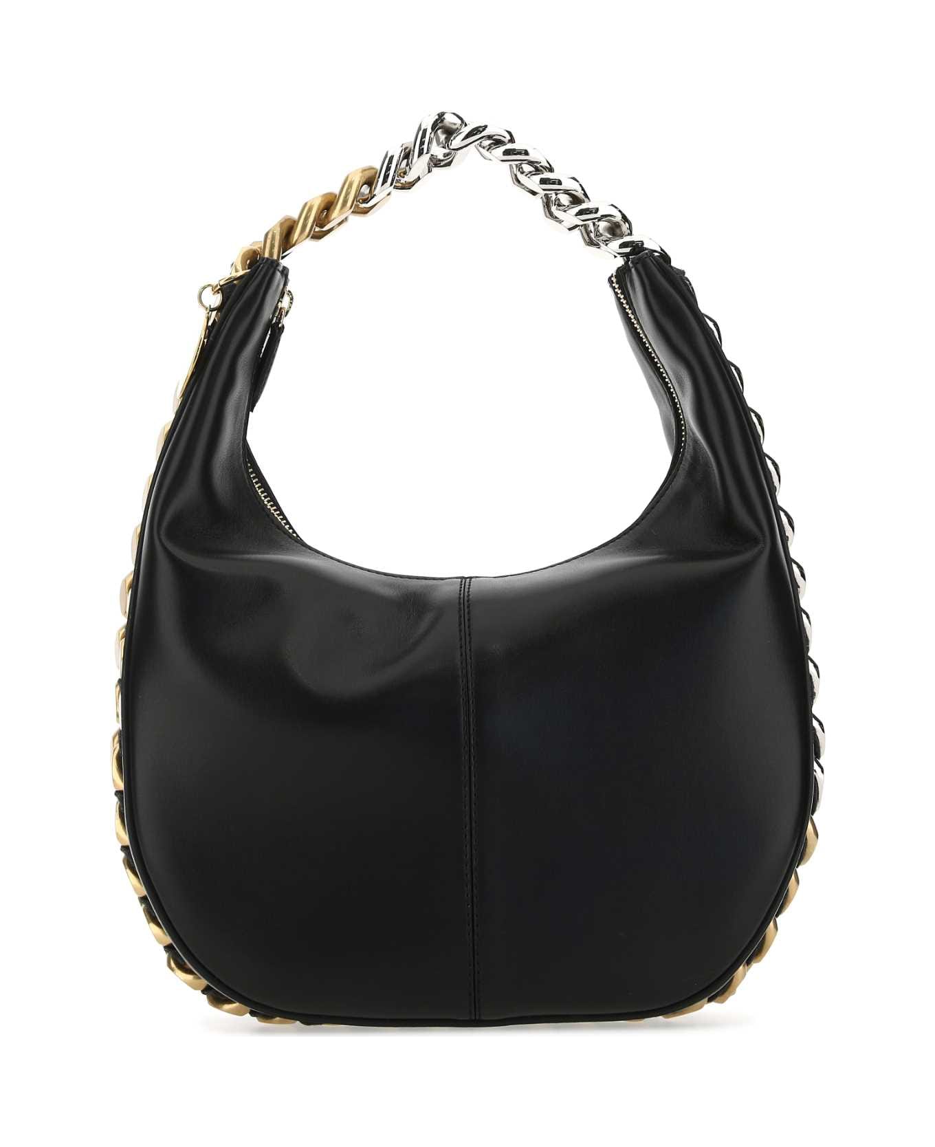 Stella McCartney Black Alter Mat Small Frayme Zipit Shoulder Bag - 1000