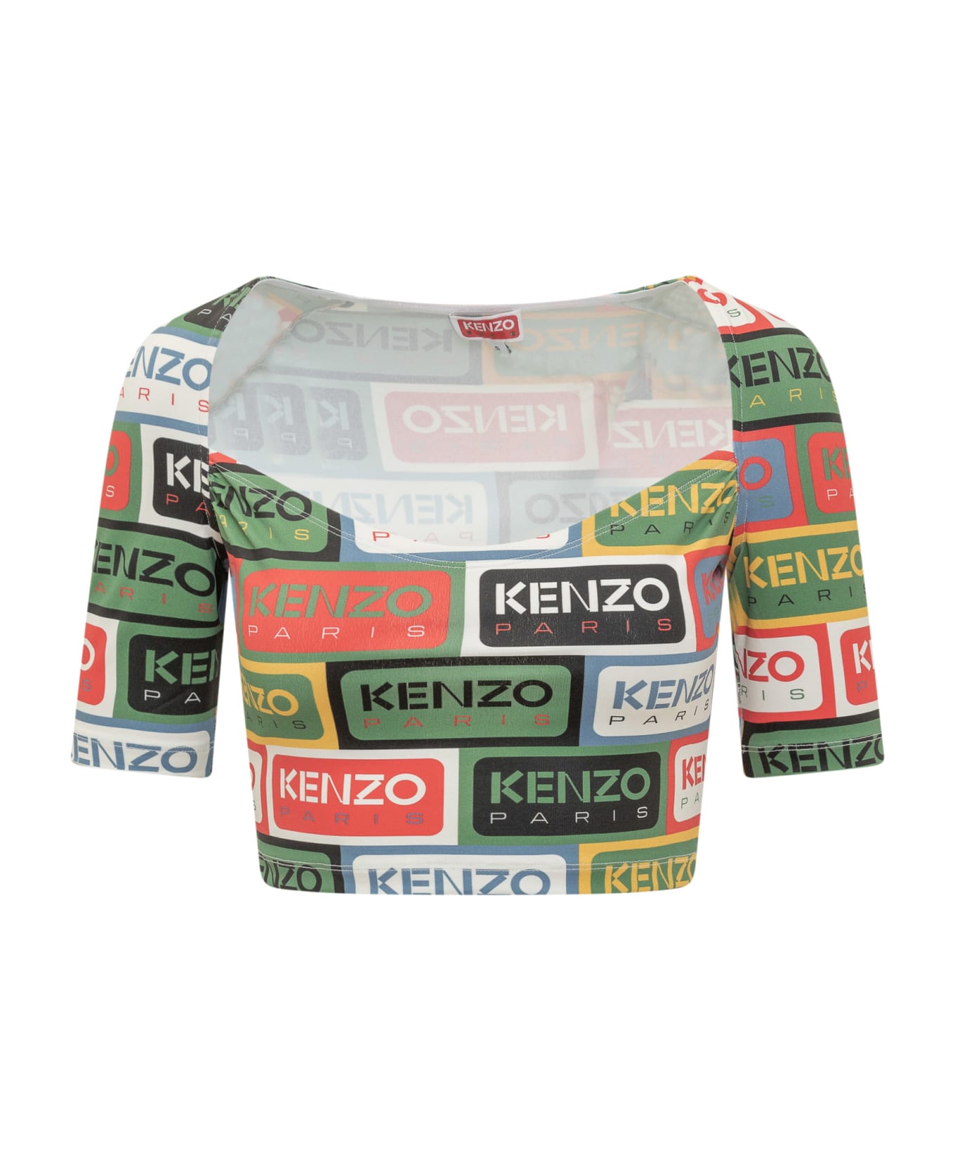 Kenzo Labels Short Top - Mu Multicolore Tシャツ