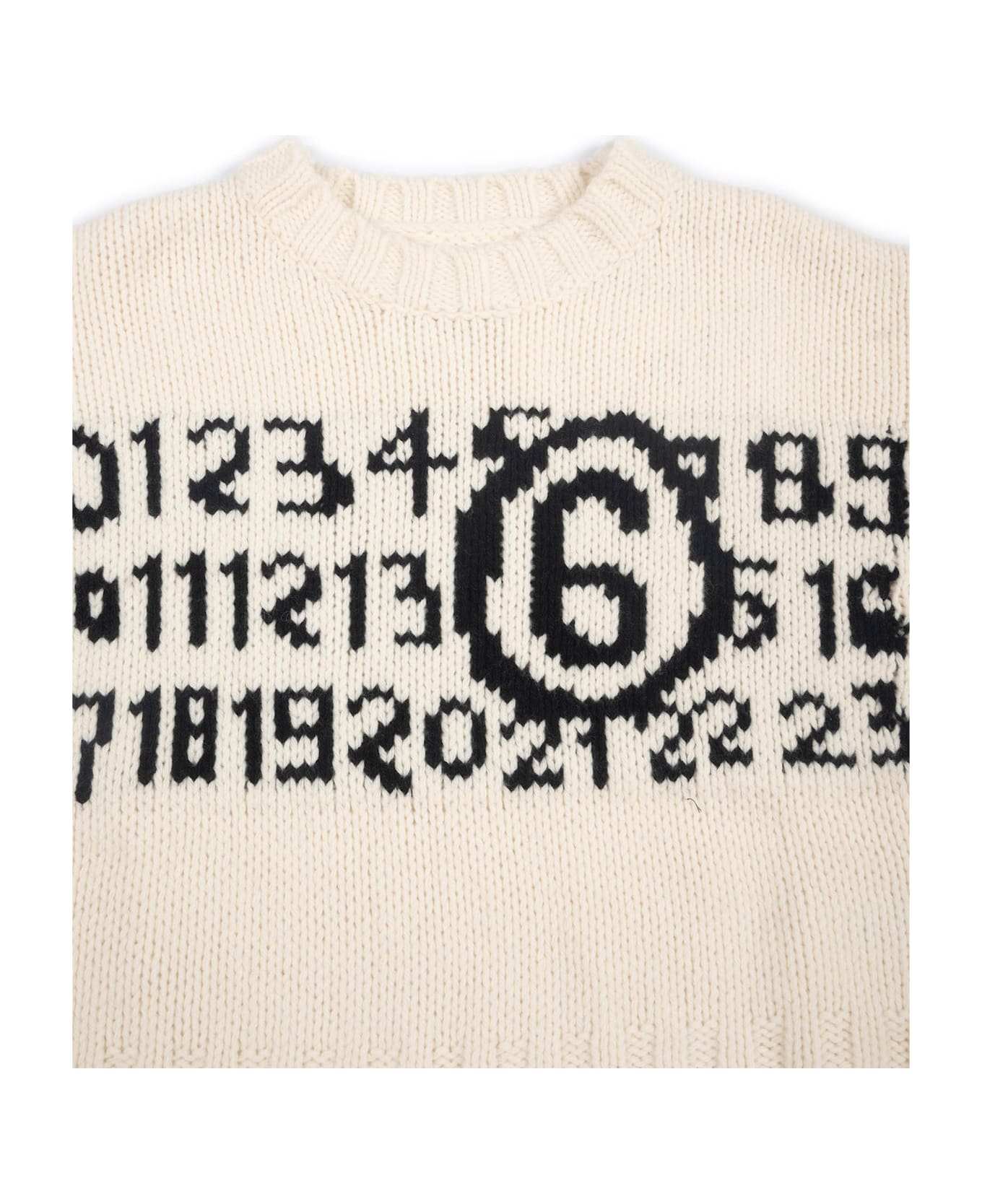 MM6 Maison Margiela Knitwear - WHITE