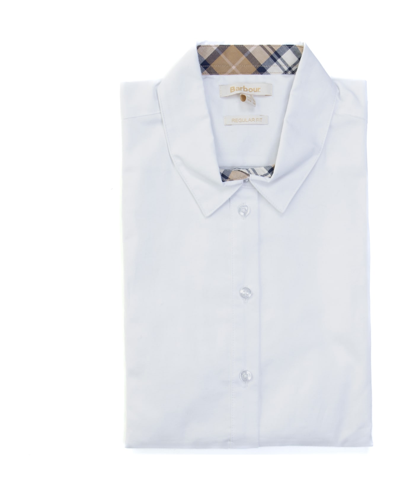 Barbour Derwent Shirt White - WHITE/PRIMROSE HESSIAN