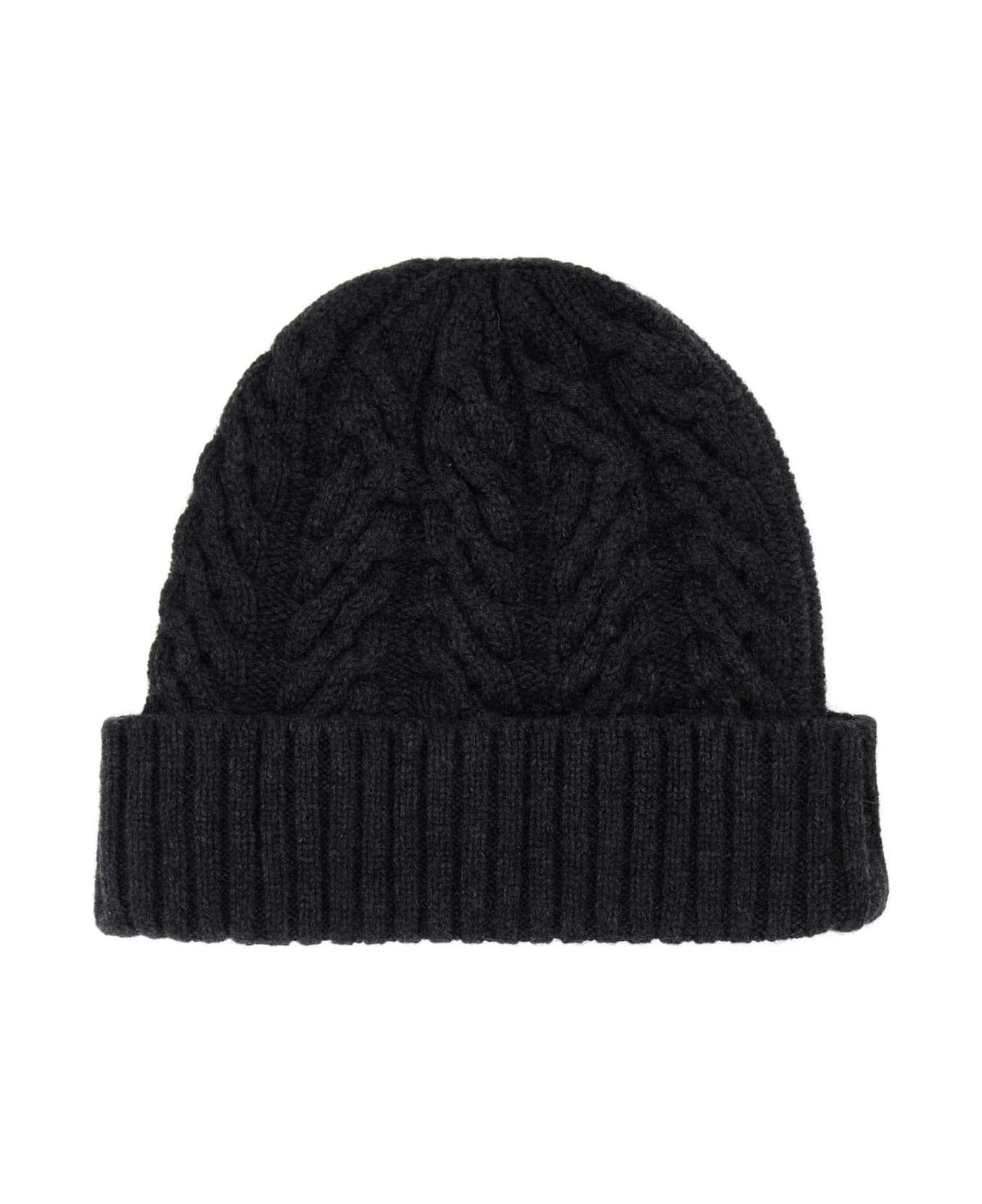 Moorer Charcoal Cashmere Beanie Hat - CARBON 帽子