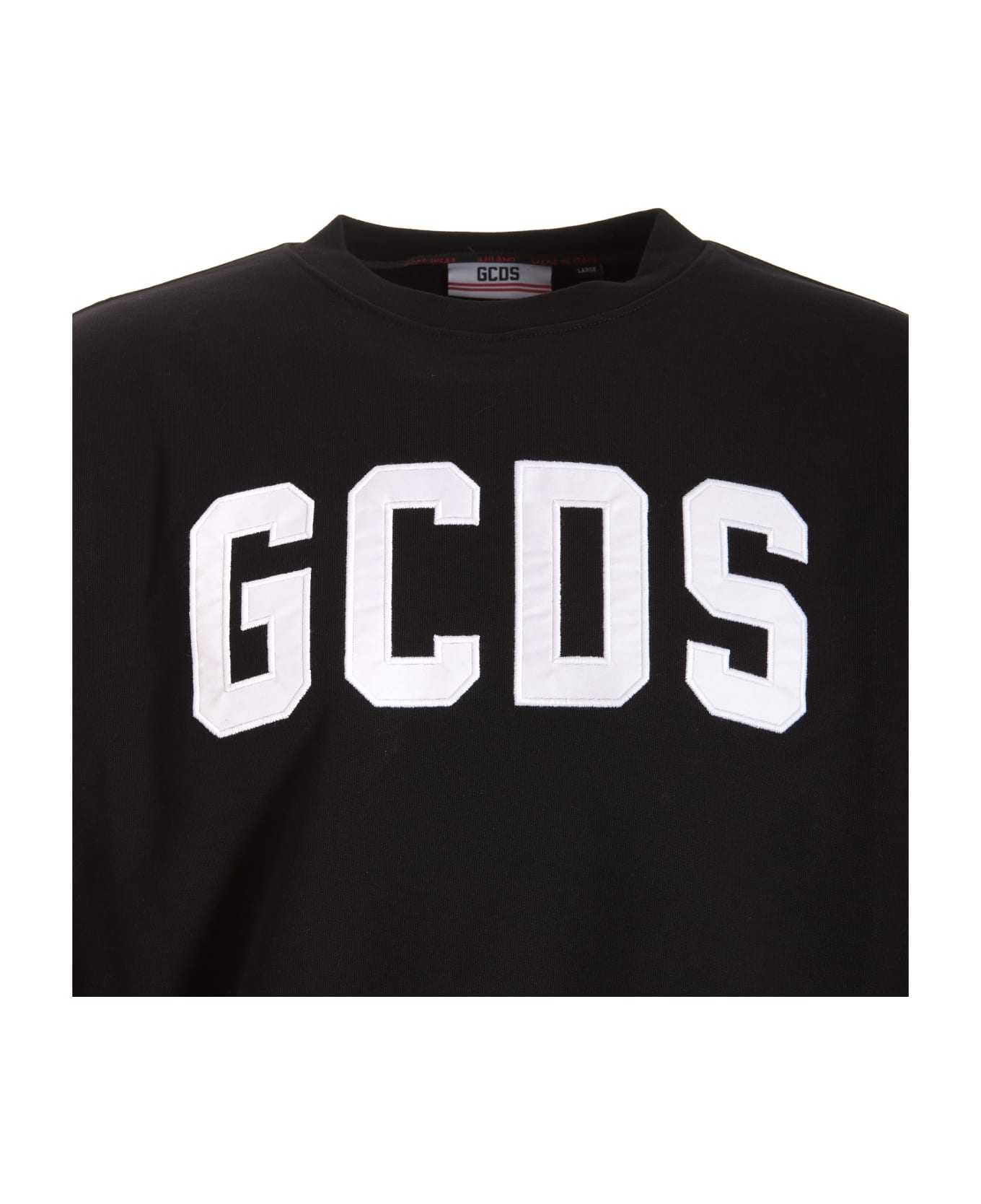 GCDS Band Logo Hoodie - BLACK