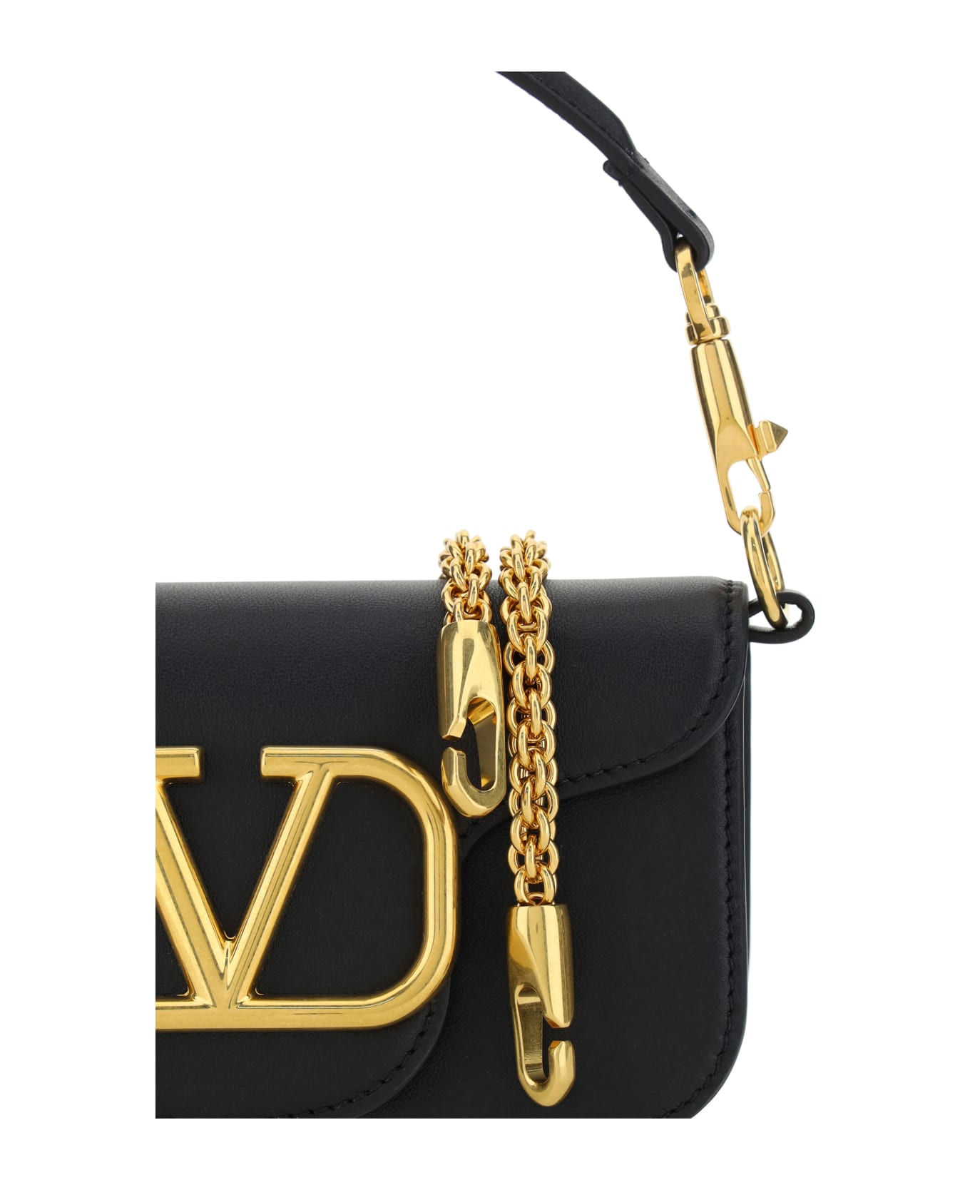 Valentino Garavani Small Locò Shoulder Bag - Nero