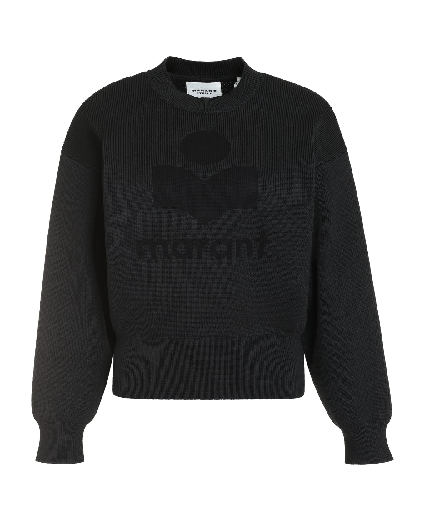Marant Étoile Ailys Cotton Blend Crew-neck Sweater - black