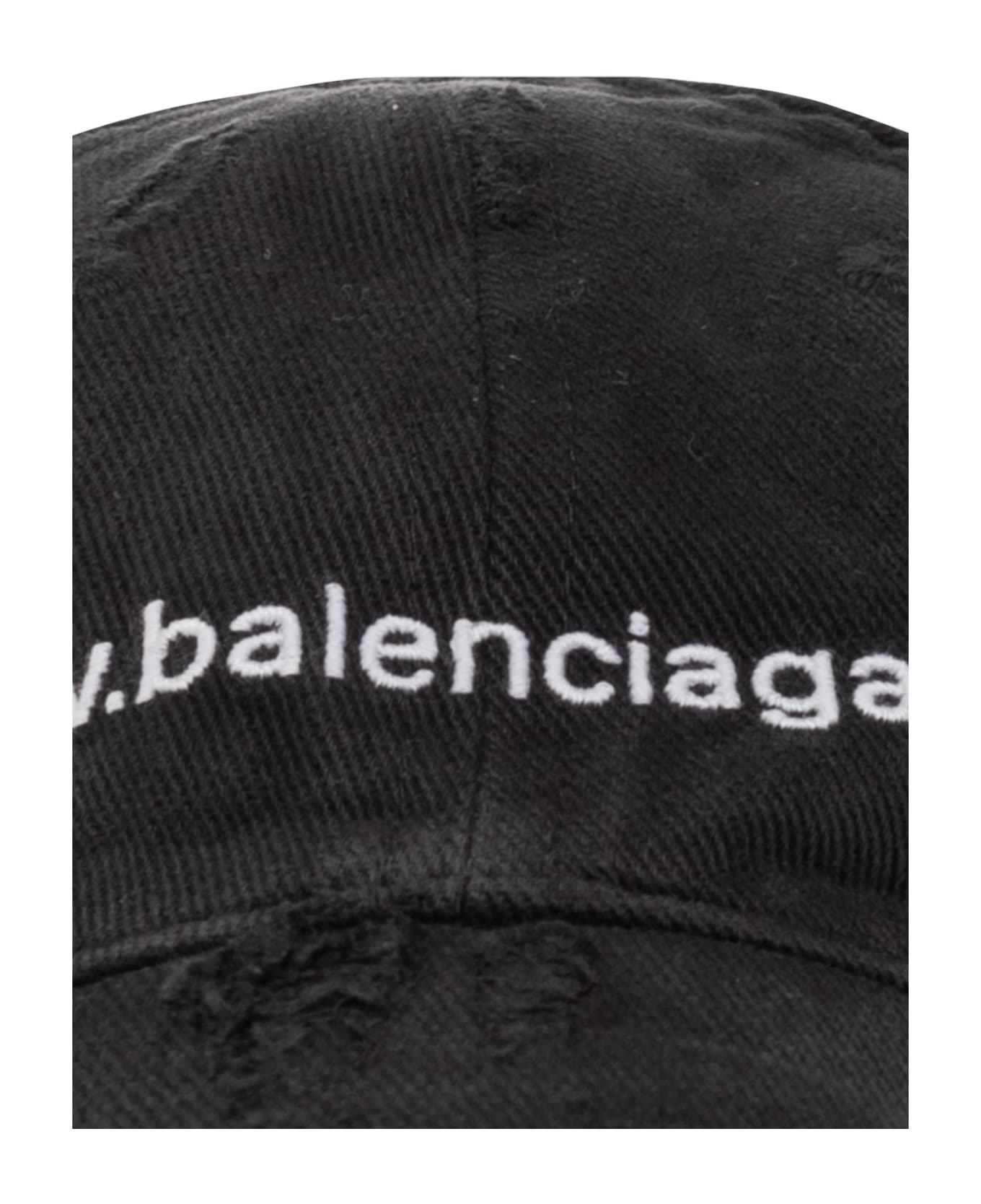 Balenciaga Front Piercing Cap - NERO 帽子