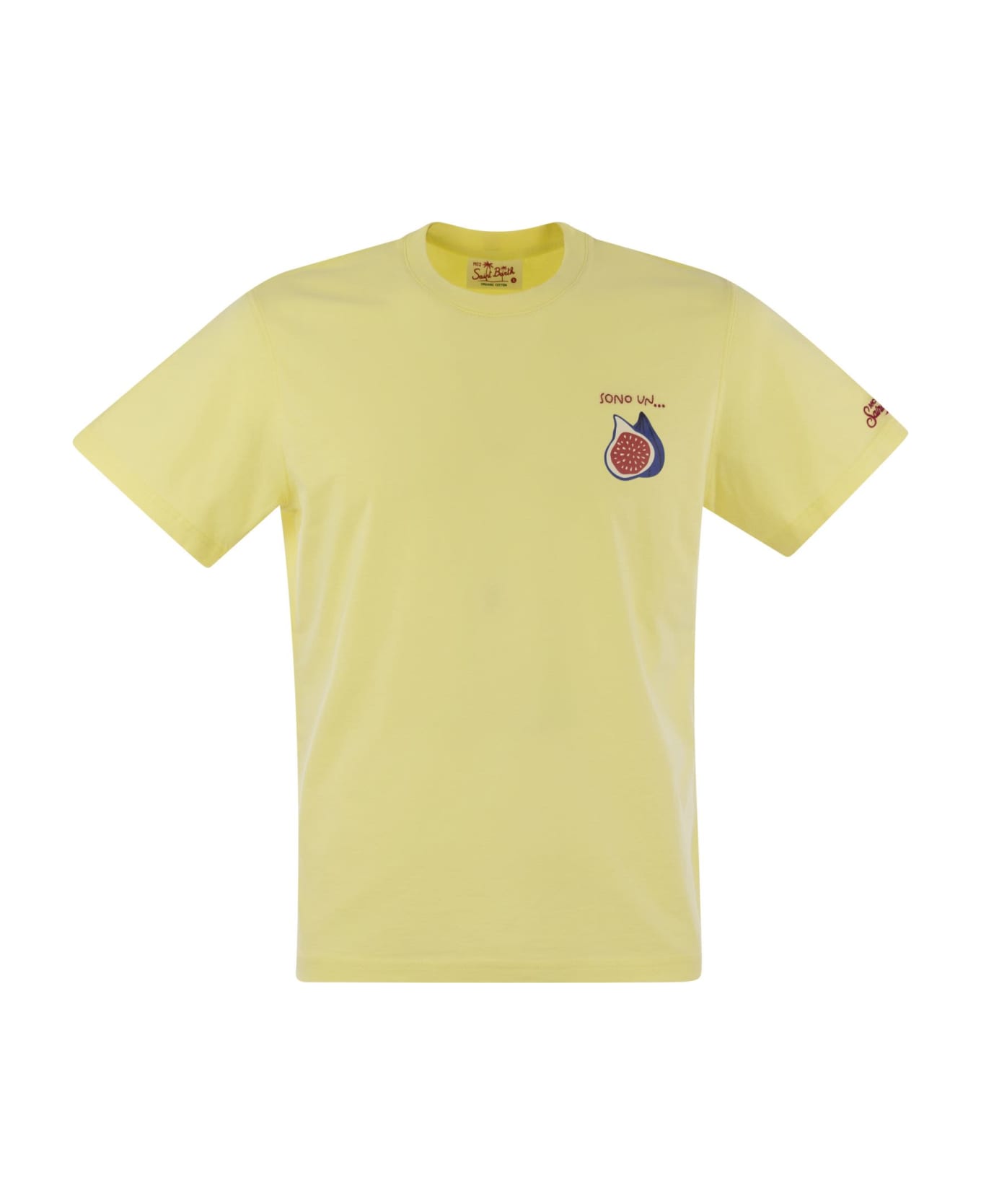 MC2 Saint Barth T-shirt With Chest Print - Yellow