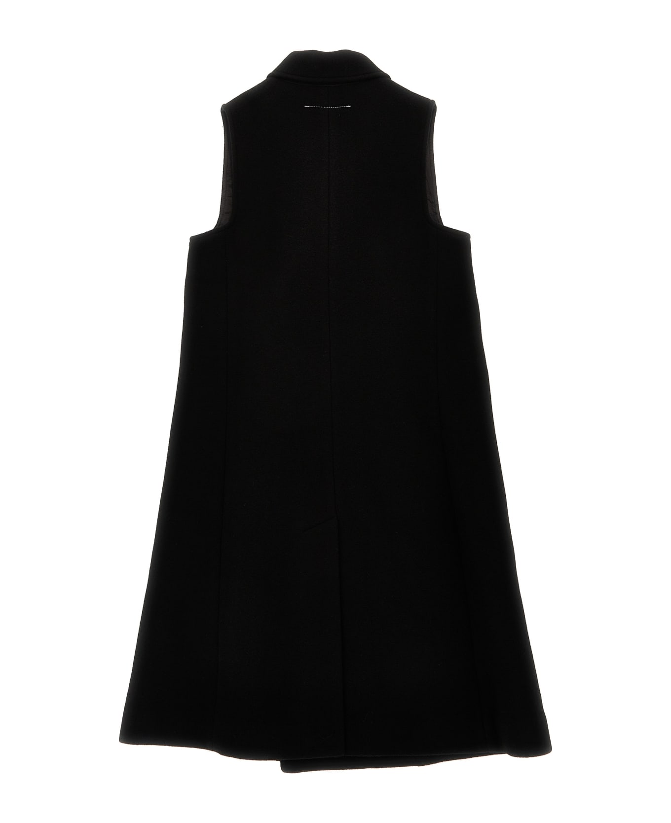 MM6 Maison Margiela Double-breasted Cloth Vest - Black