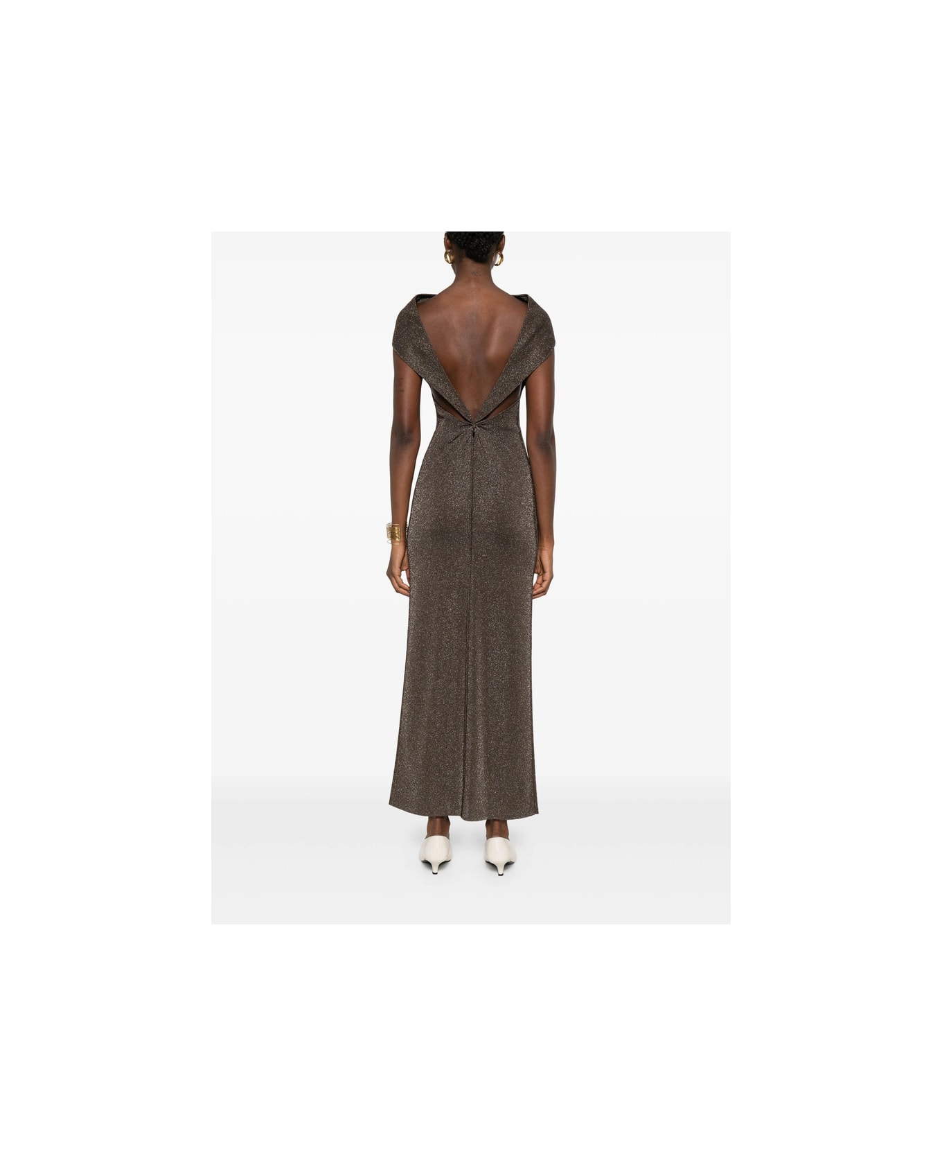 Max Mara Pianoforte Dress - BROWN