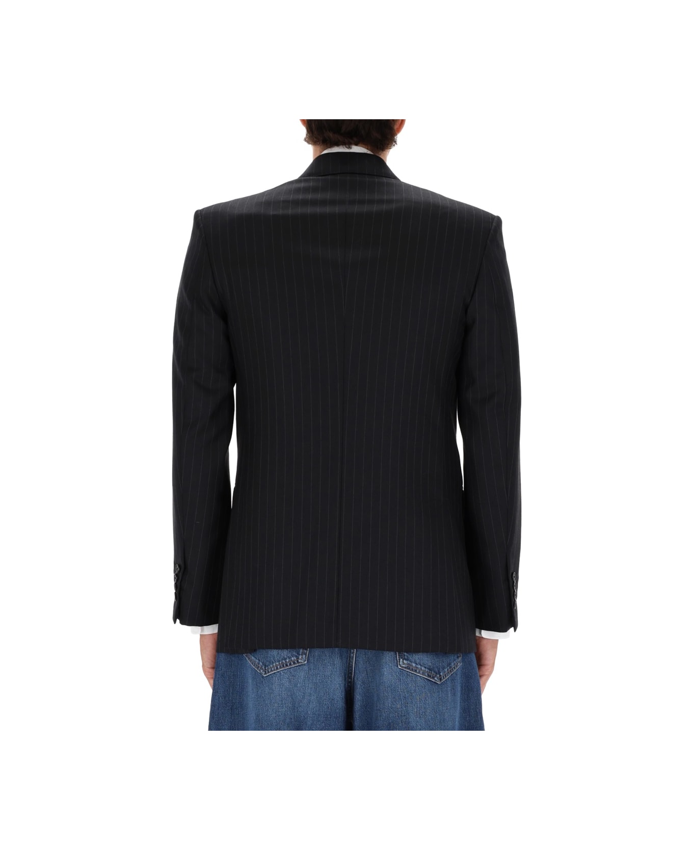 Givenchy Fitted Striped Jacket - BLACK