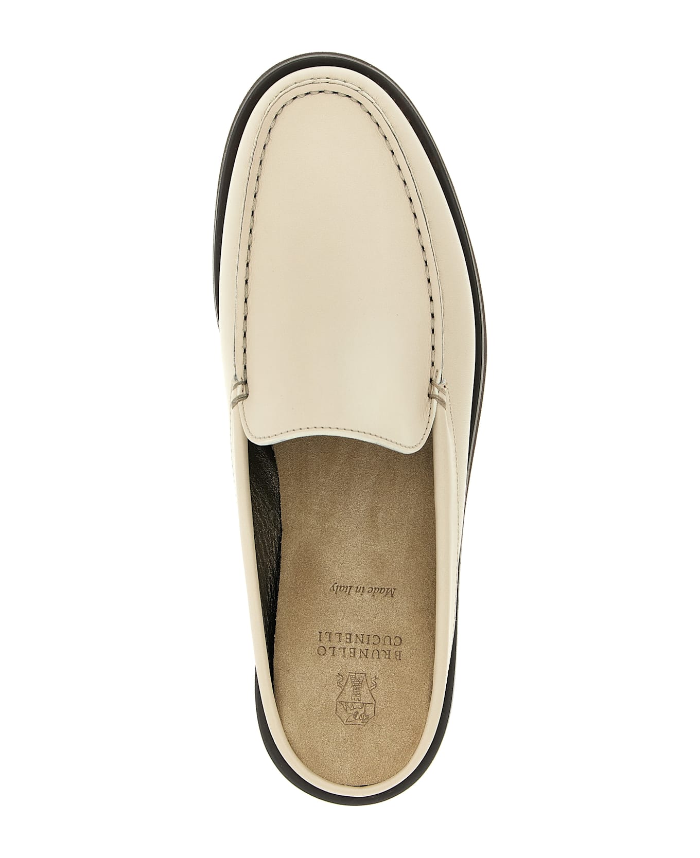 Brunello Cucinelli 
loafers
 Sabots - Beige フラットシューズ