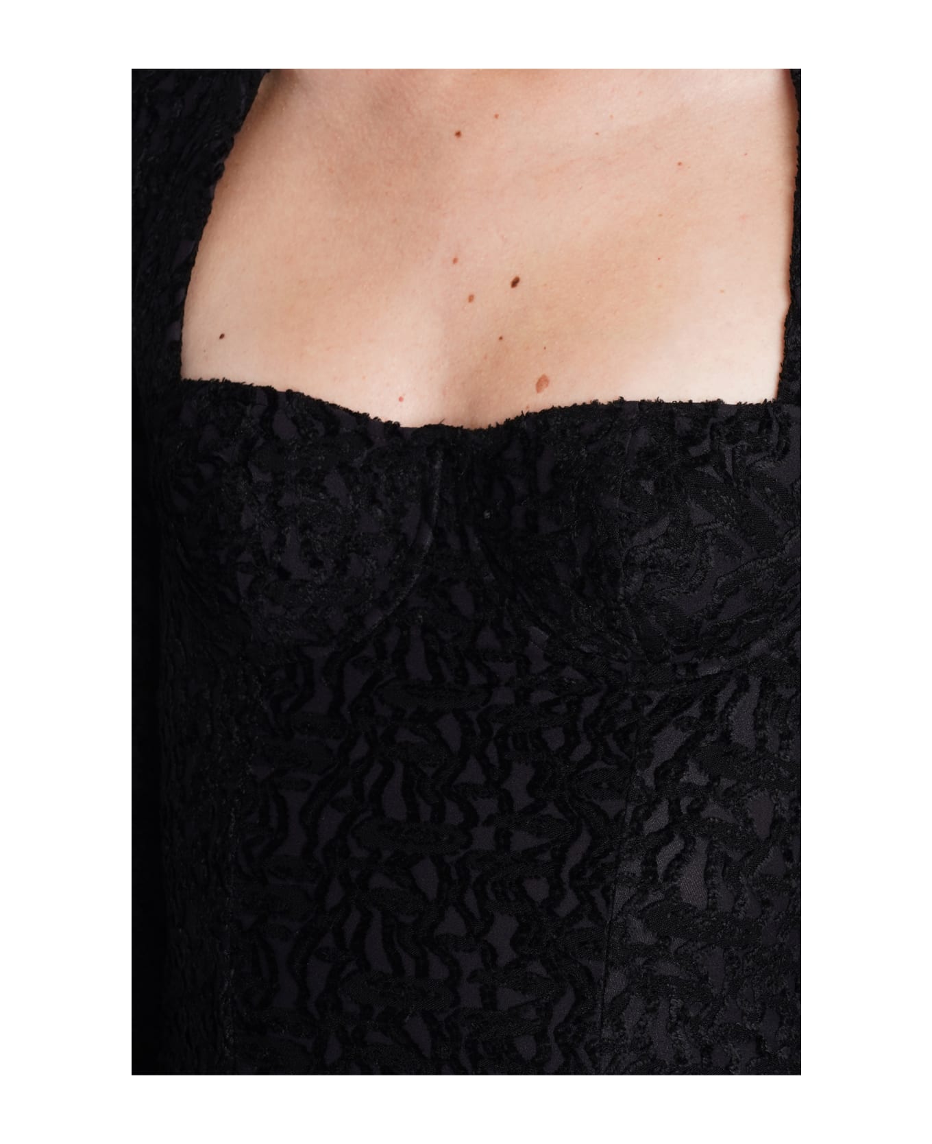 Isabel Marant Dilia Sweetheart Neck Mini Dress - black
