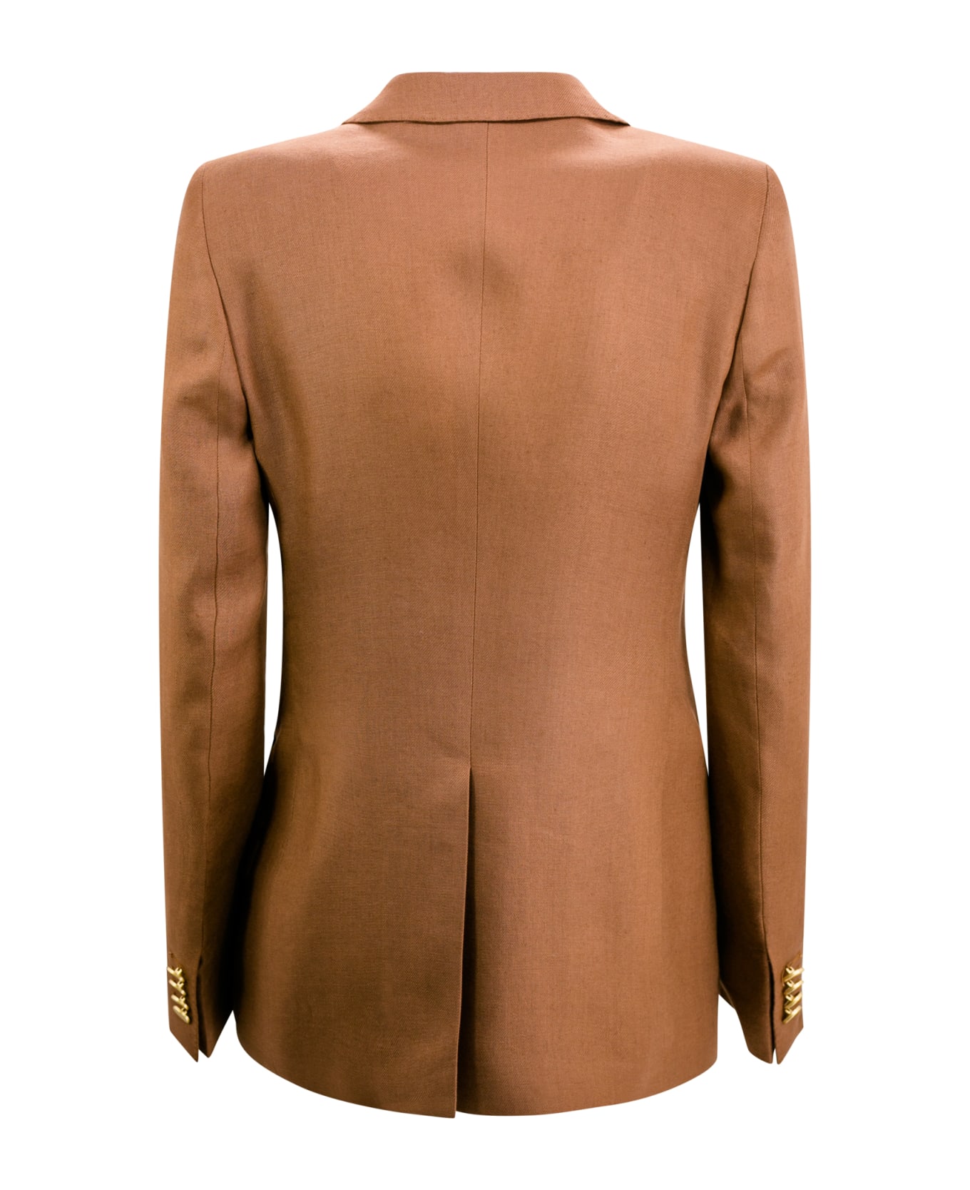 Tagliatore Full Suit With Double-breasted Blazer With Peaked Lapels And Straight Pants. - Brown