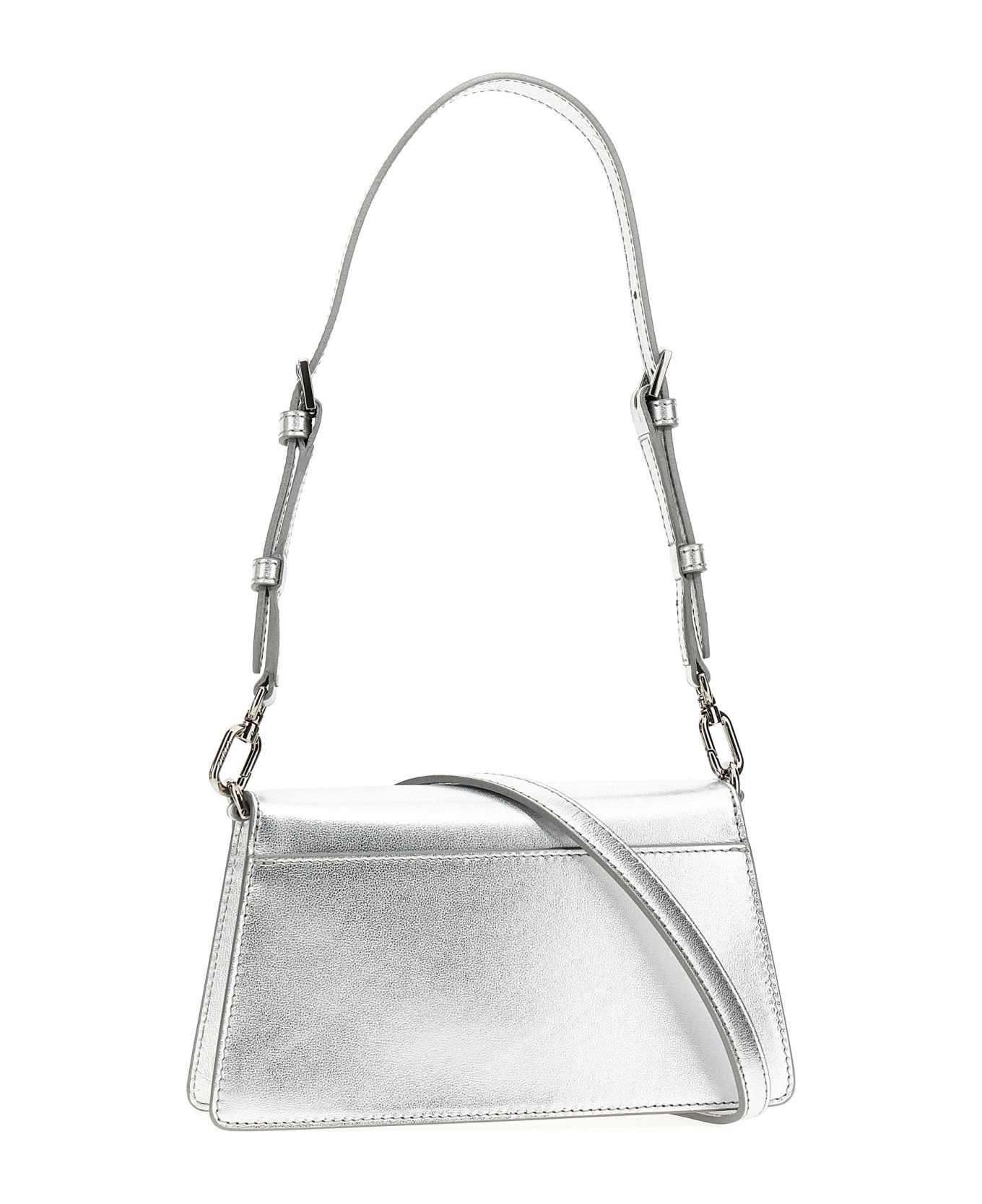 Furla 'zoe' Mini Shoulder Bag - Color Silver