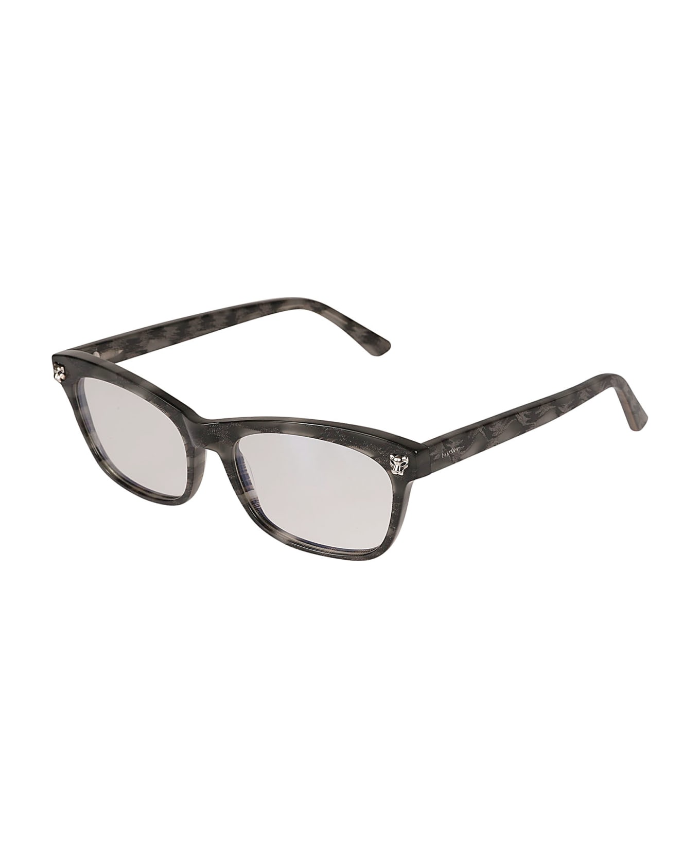 Cartier Eyewear Demo Rectangular Glasses - 008 havana havana transpa