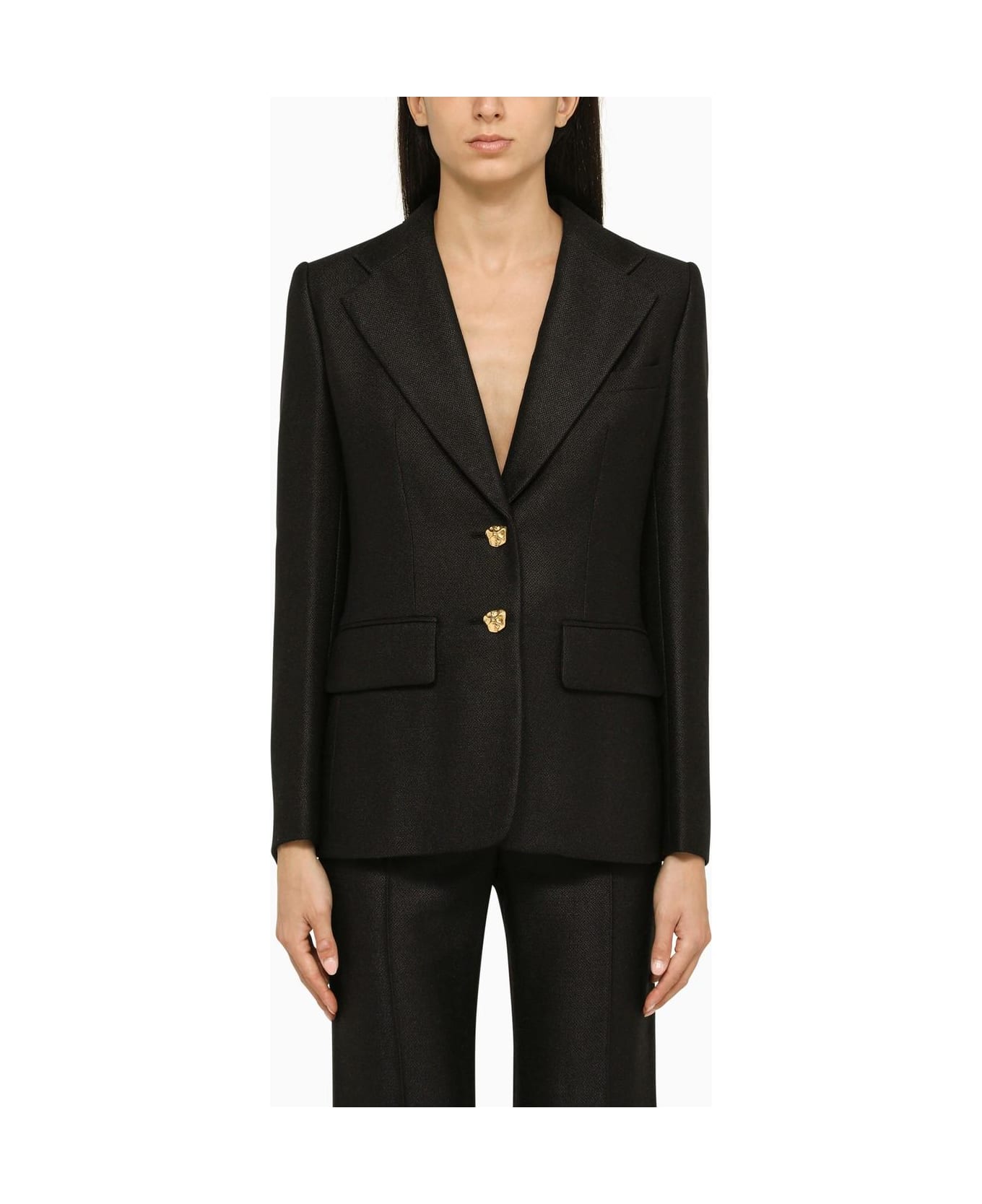 Chloé Single-breasted Tailored Jacket - BLACK