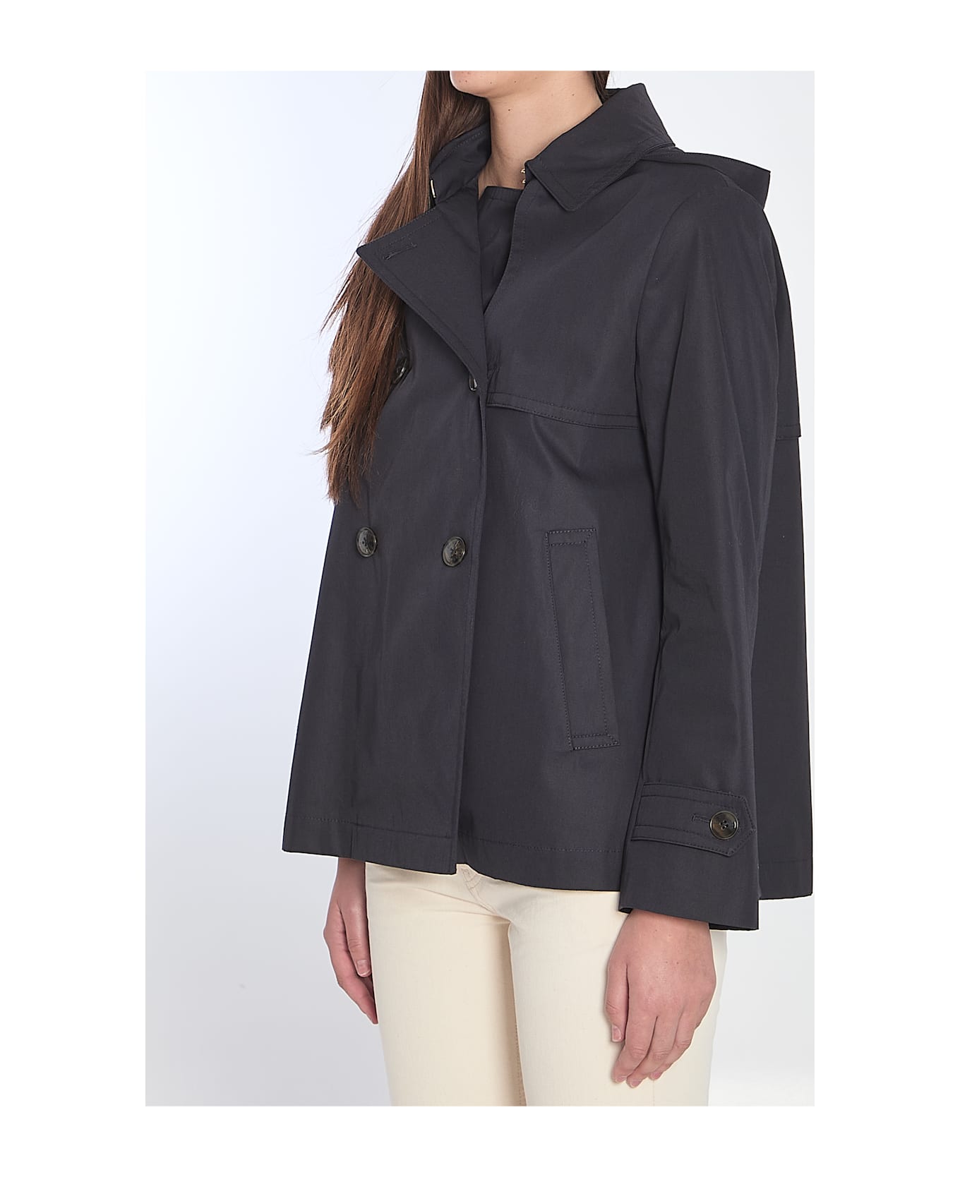 Herno Waterproof Peacot - BLUE
