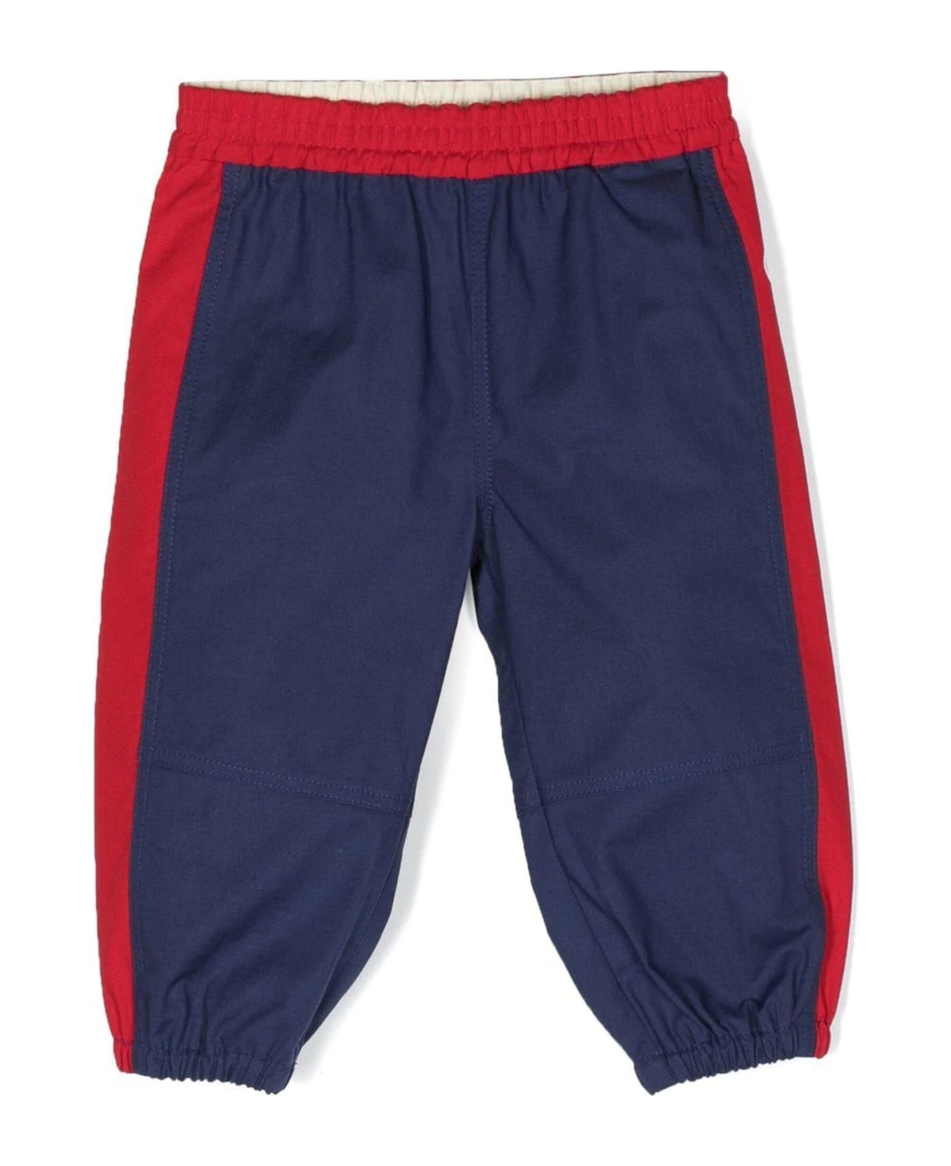 Gucci Red And Blue Track Pants - Blu
