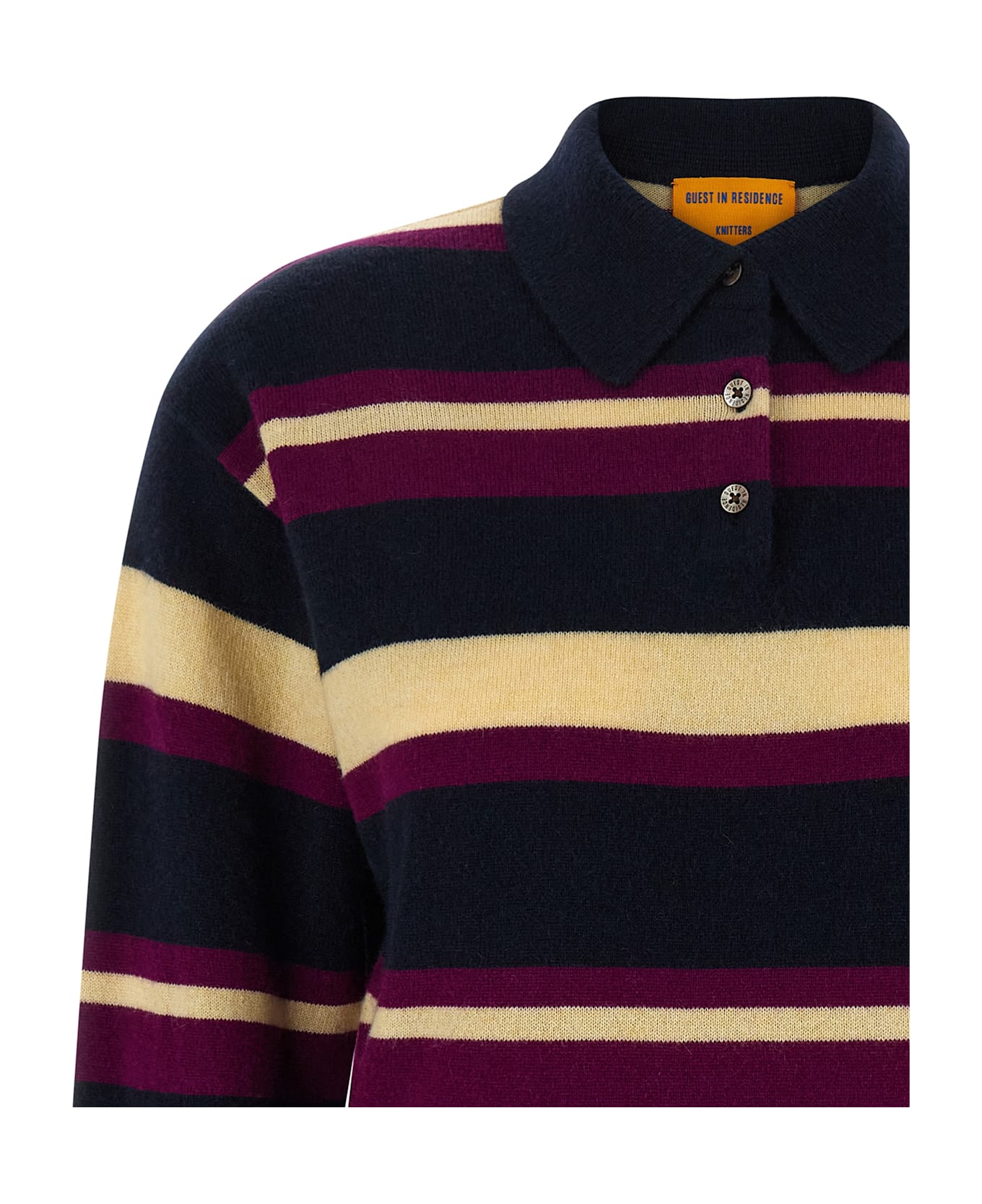 Guest in Residence 
collegiate Stripe
 Polo Shirt - Multicolor
