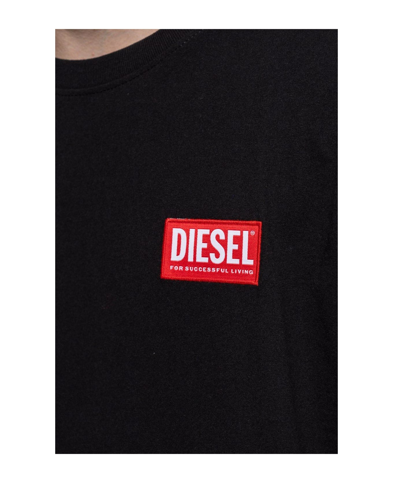 Diesel T-danny-nlabel Crewneck T-shirt - Nero シャツ