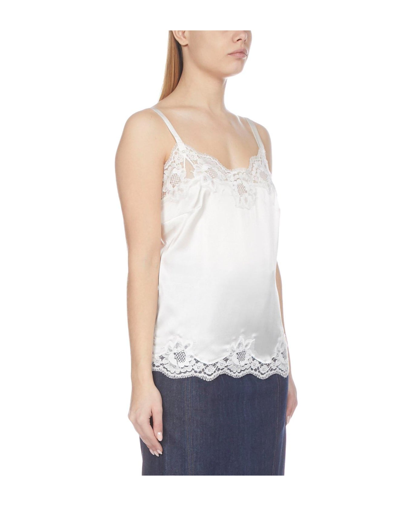 Dolce & Gabbana Lace Camisole - Bianco naturale