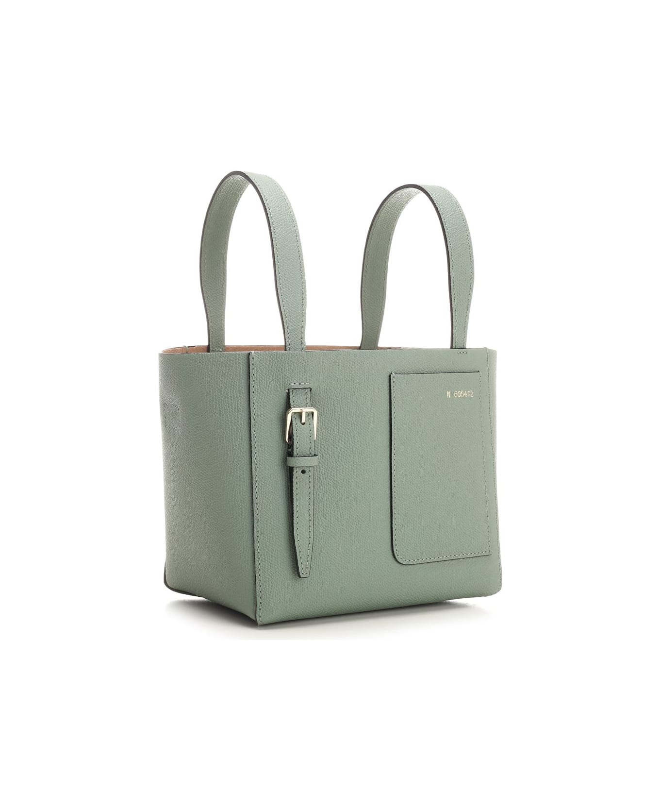 Valextra "soft Micro" Bucket Bag - Green