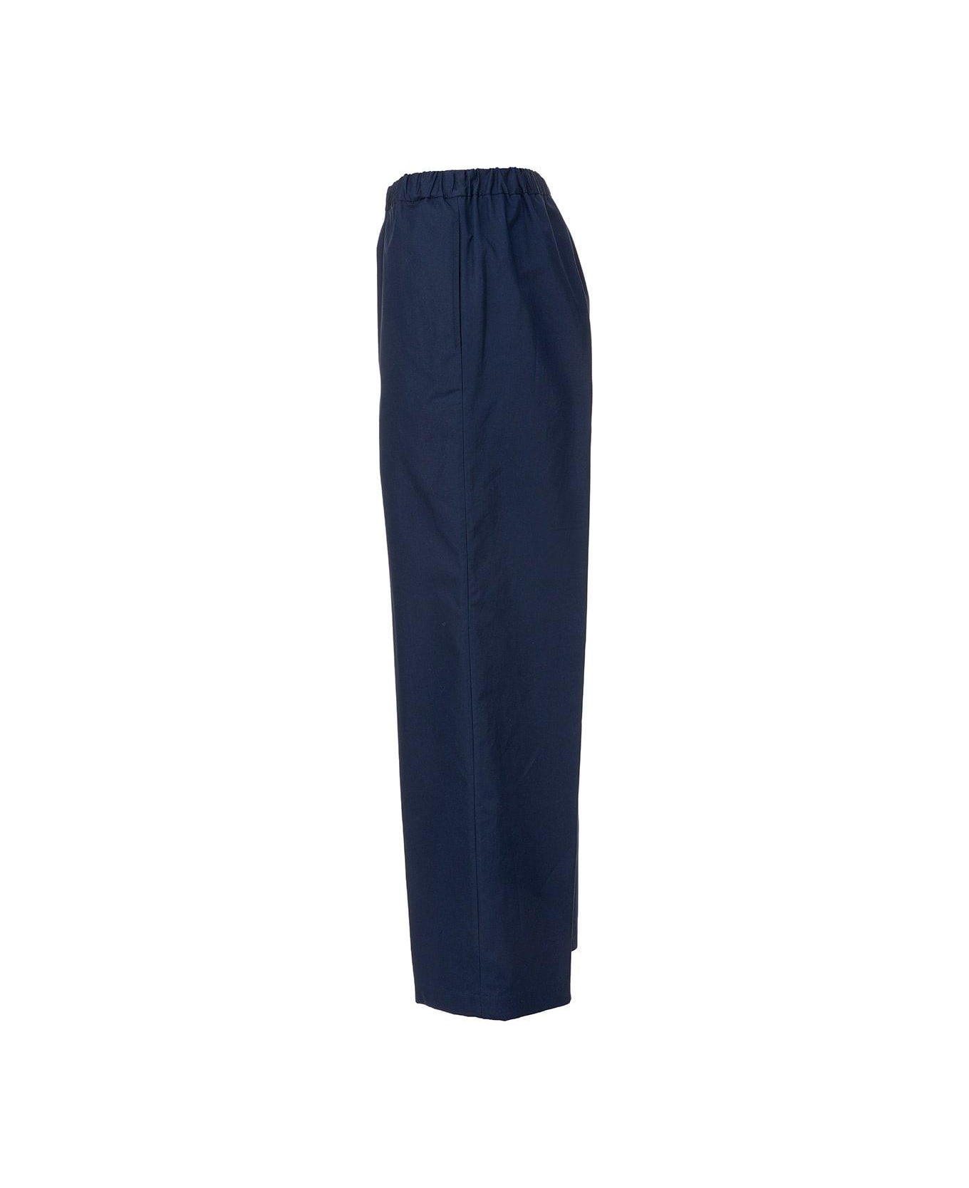 Aspesi Side-pocketed Cropped-leg Trousers - Blue