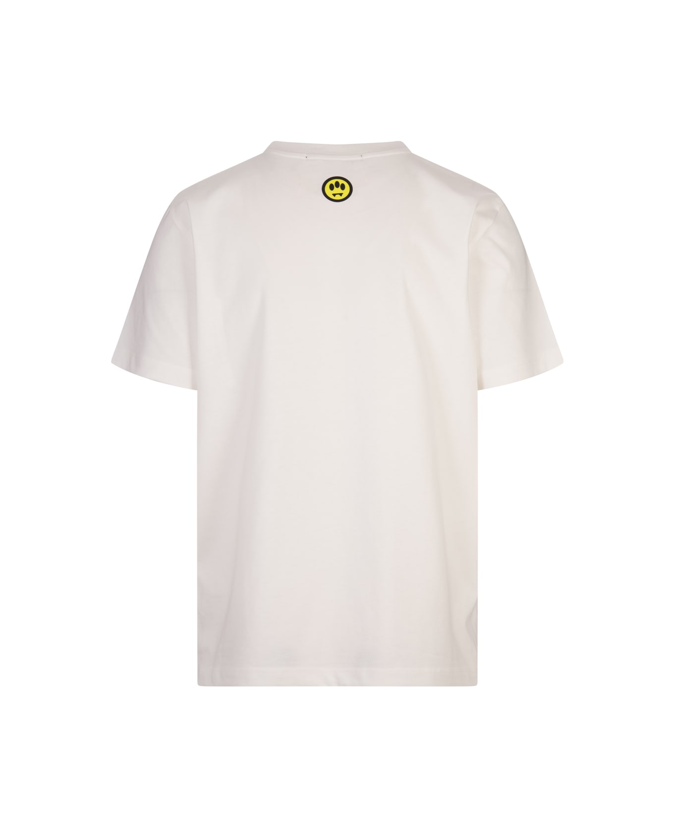 Barrow White T-shirt With Logo Lettering - White