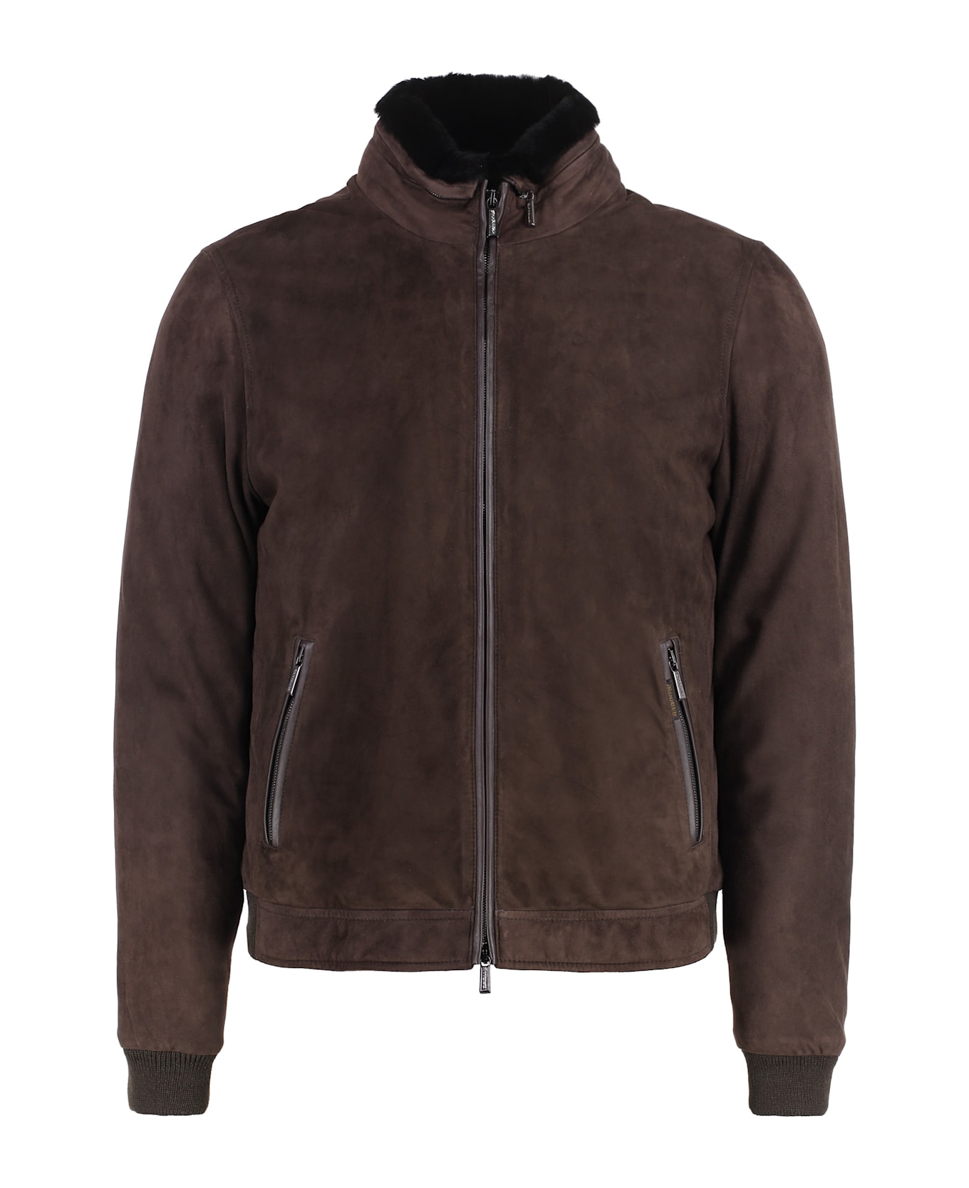 Moorer Celotti Leather Jacket - brown