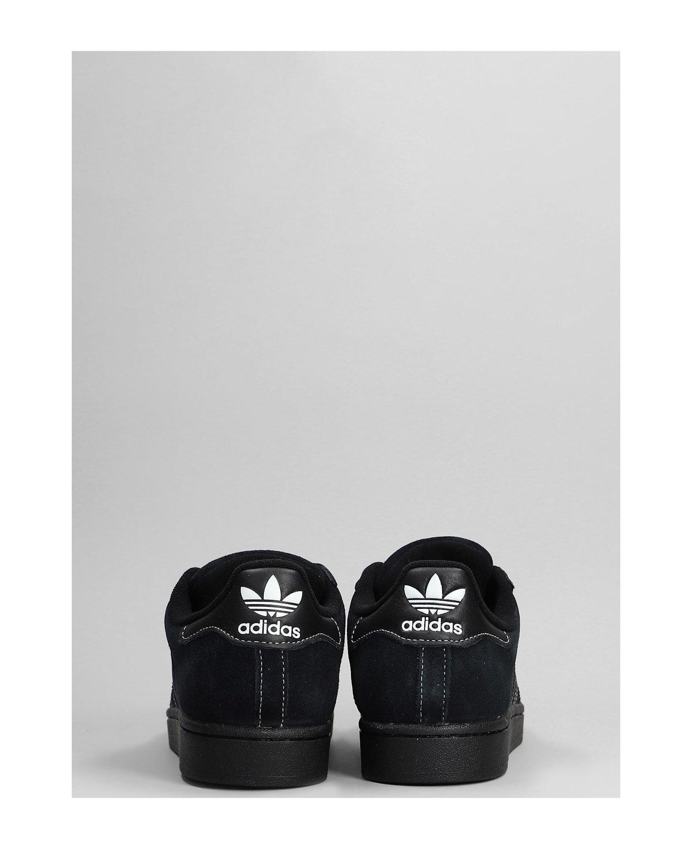 Adidas Superstar Ii Sneakers In Black Suede - black