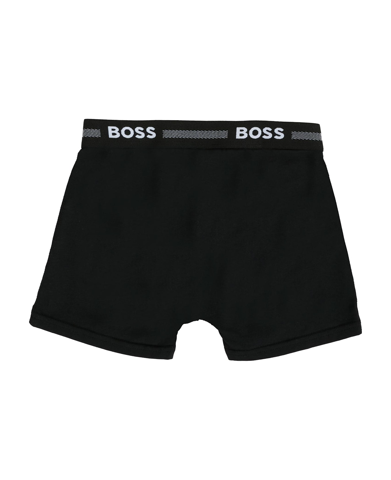 Hugo Boss Black Boxer Shorts Set For Boy With Logo - Black