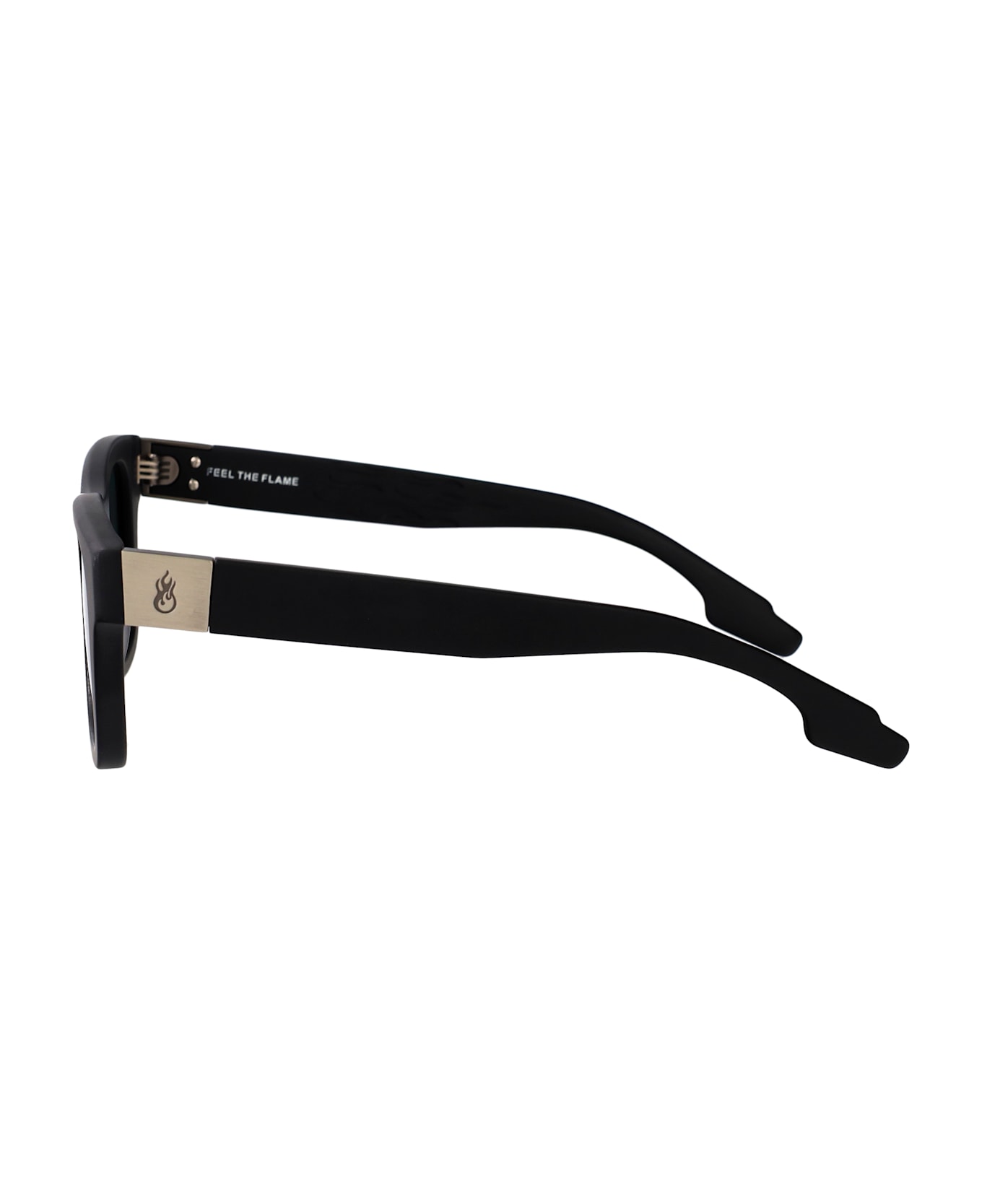 Vision of Super The Way Sunglasses - 003-MBK/G15 Matte Black Green