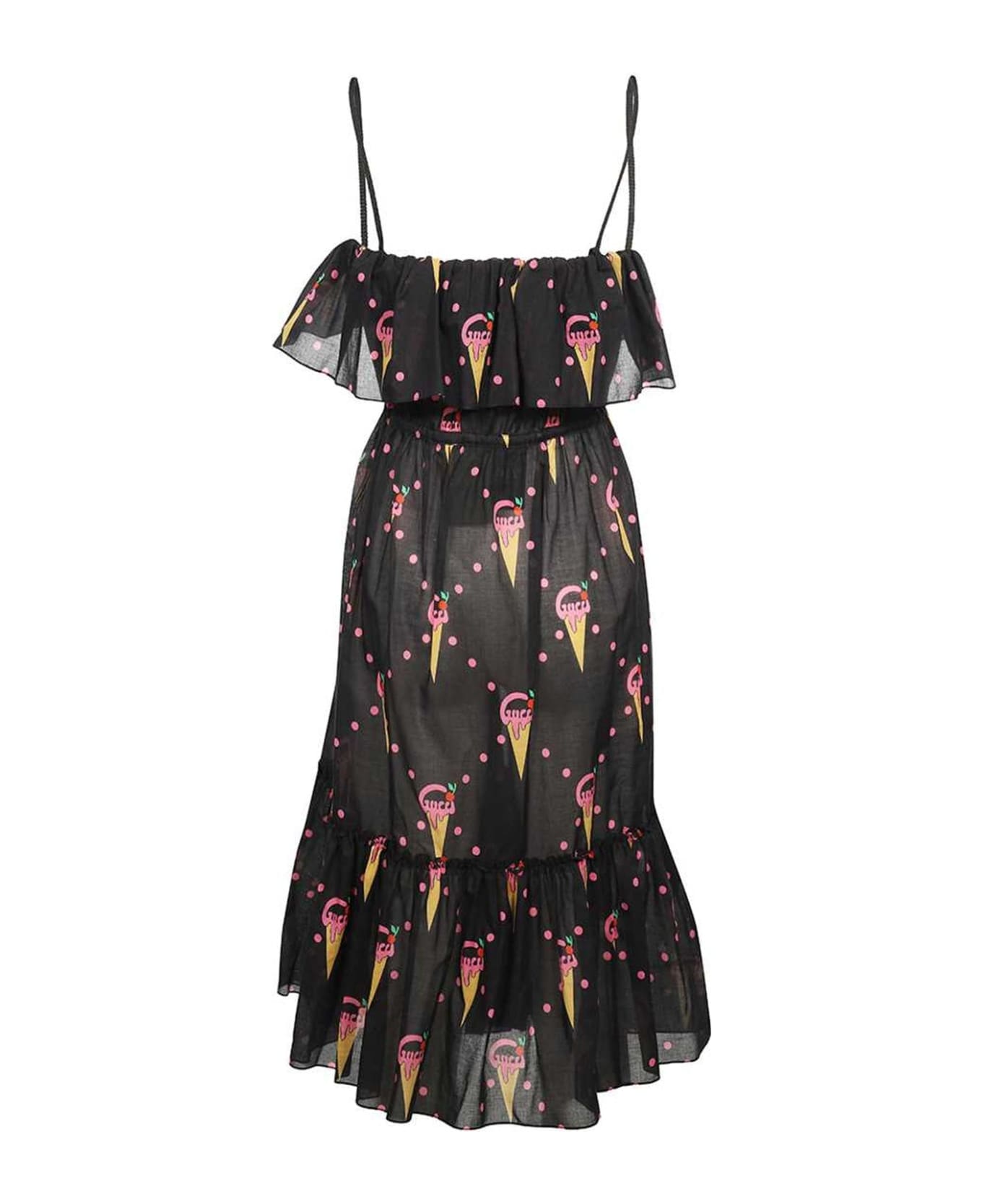 Gucci Ice Cream Print Dress - Black ワンピース＆ドレス