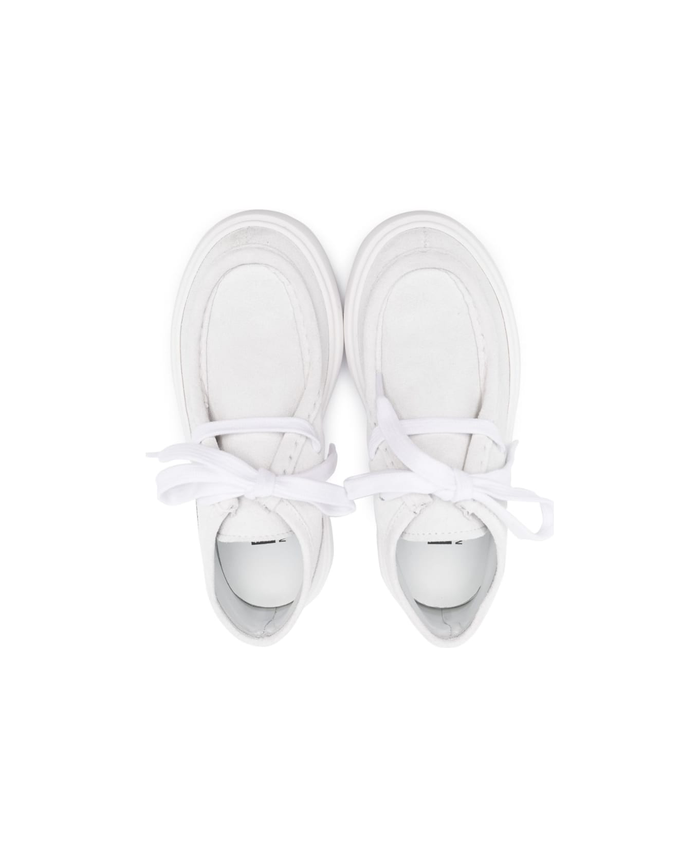 MM6 Maison Margiela Calf Leather High-top Sneakers - White シューズ