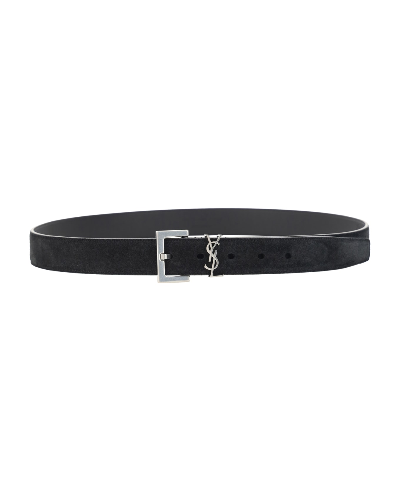 Saint Laurent Logo Plaque Belt - Nero ベルト