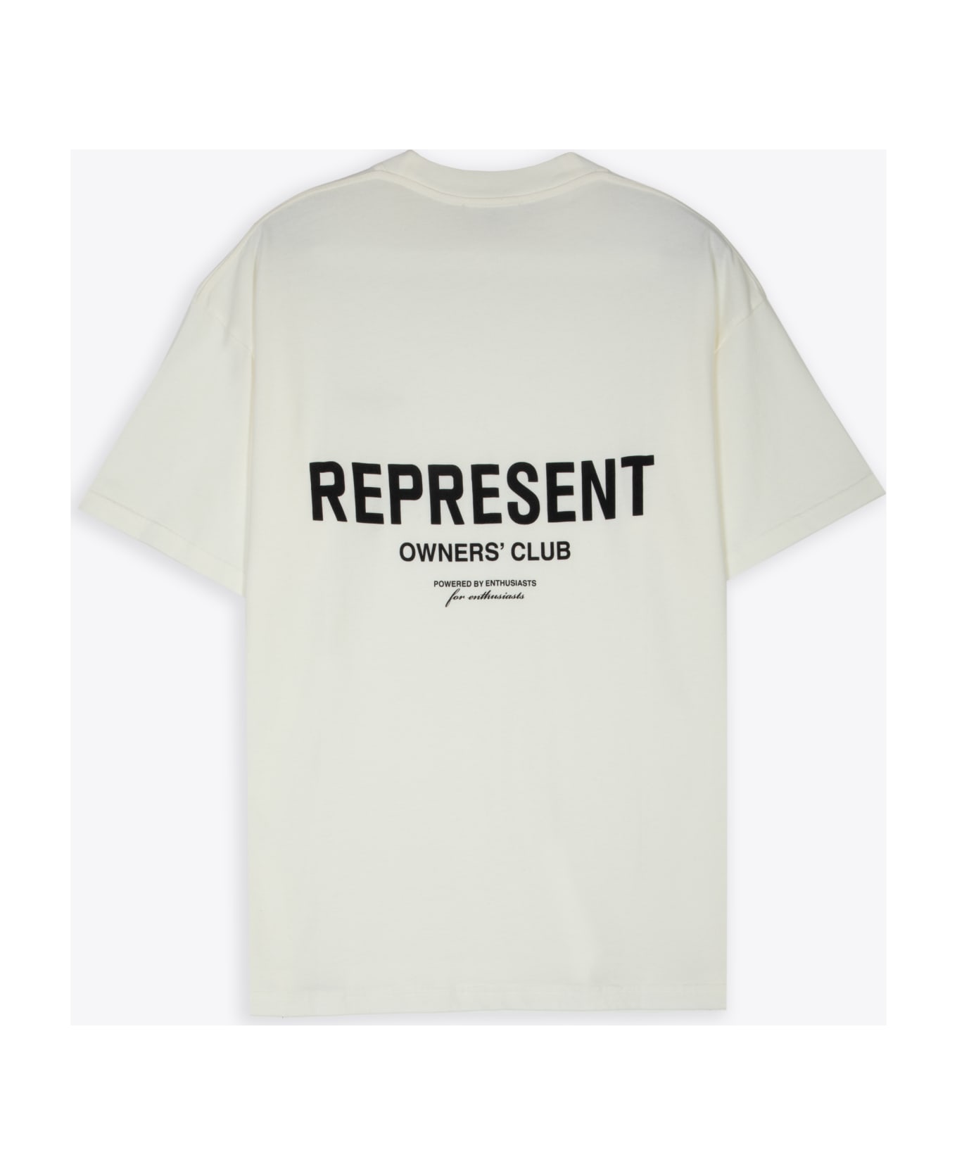 REPRESENT Owners Club T-shirt White cotton t-shirt with logo - Owners Club T-shirt - Bianco