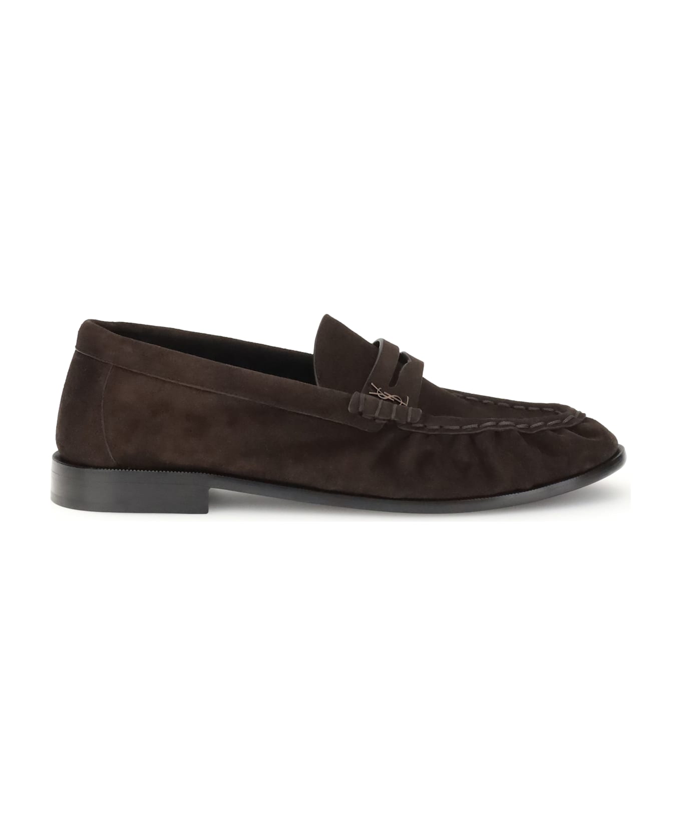 Saint Laurent Cassandre Loafers - BROWN