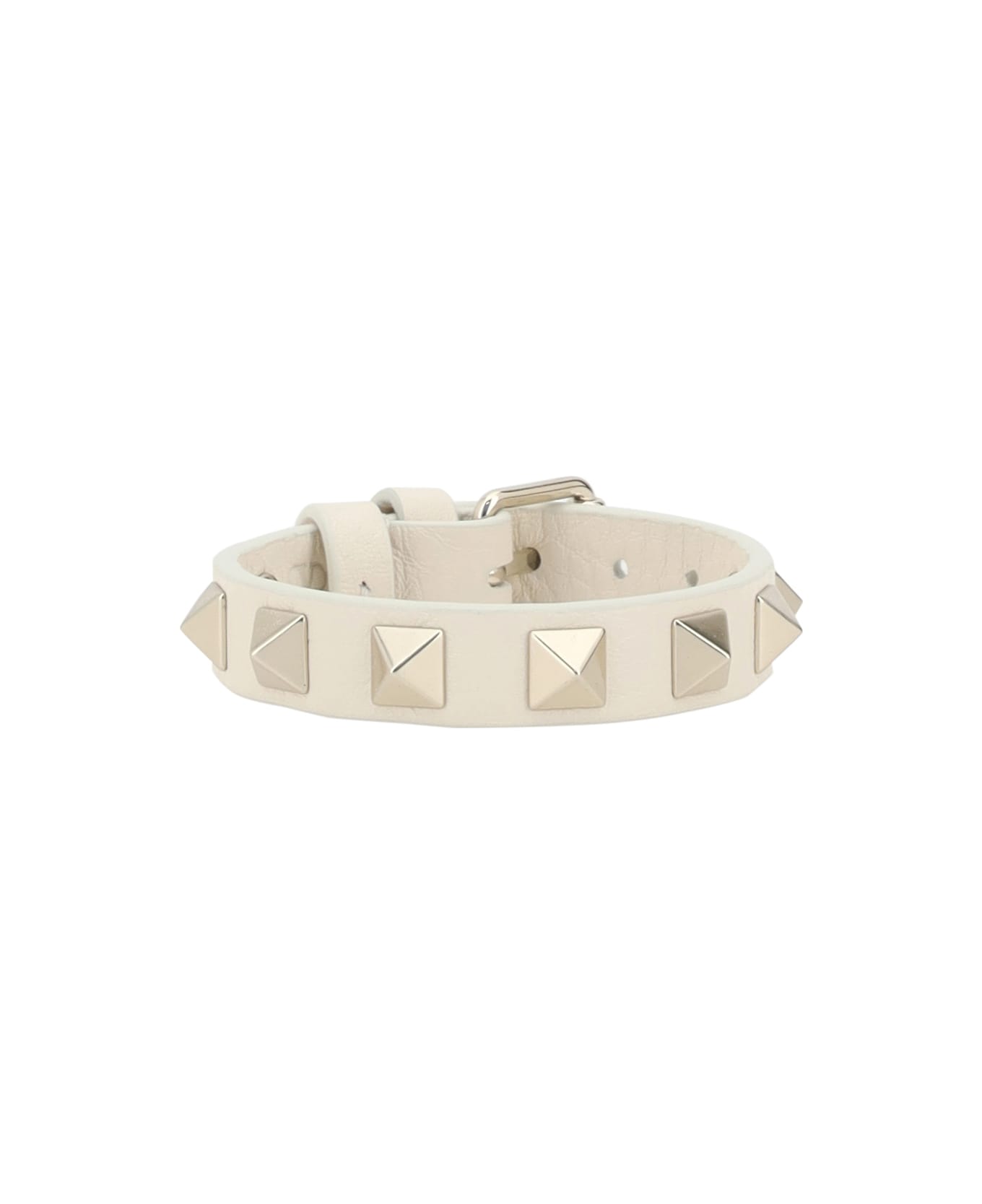 Valentino Garavani Leather Bracelet - Light Ivory