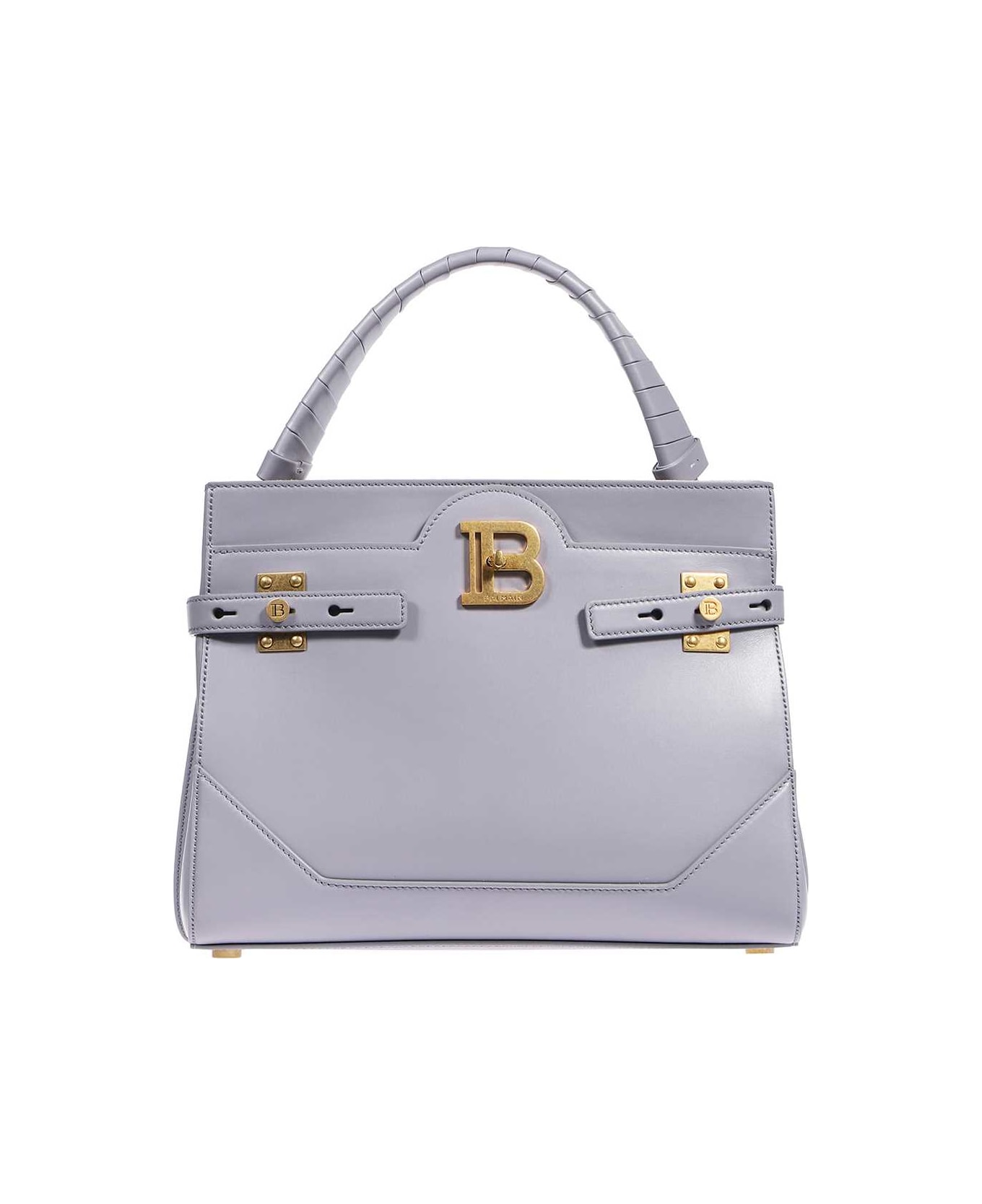 Balmain Leather Handbag - grey