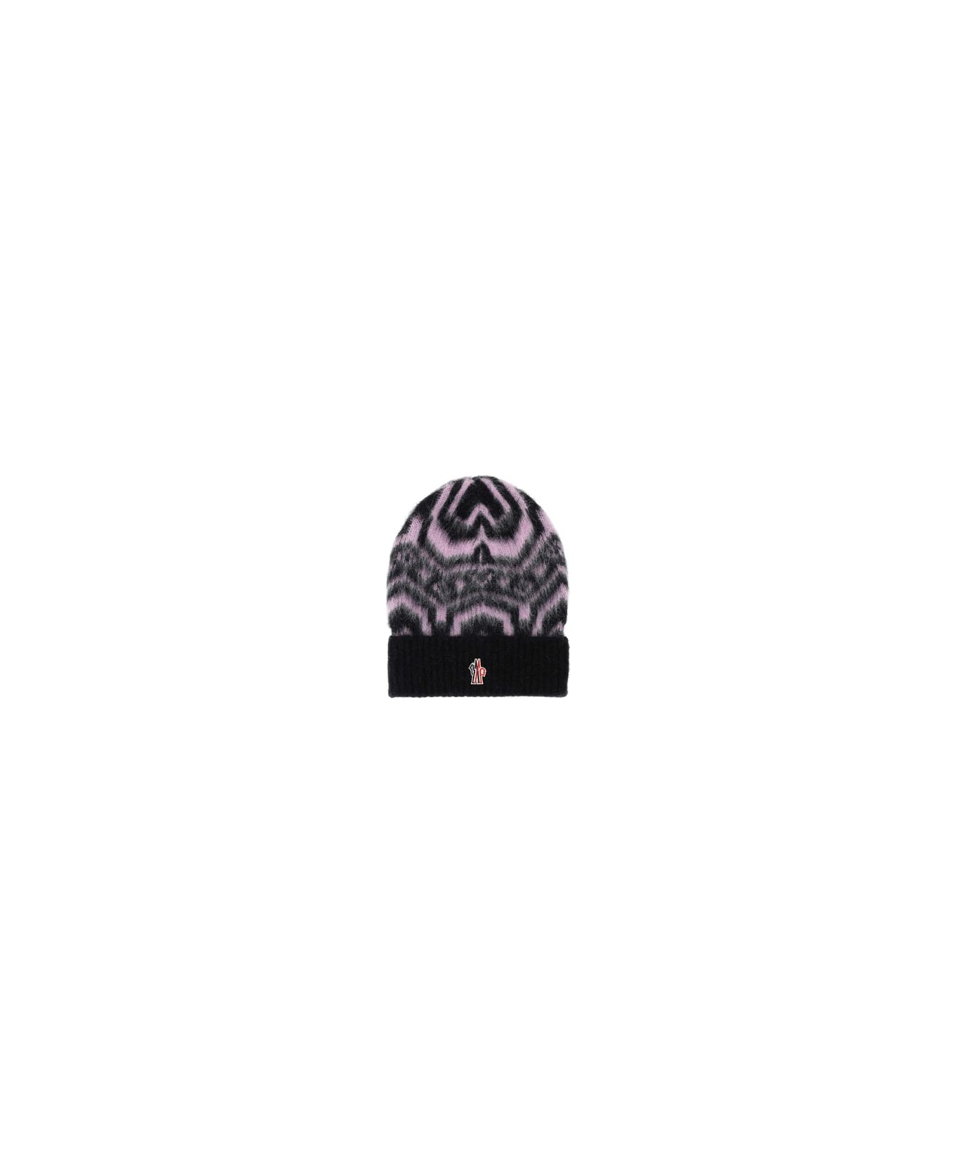 Moncler Grenoble Logo Patch Ribbed Beanie - MultiColour 帽子